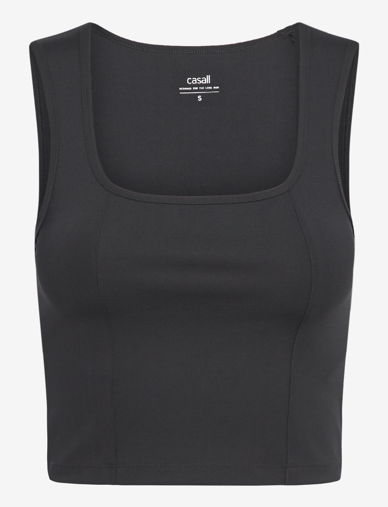 Casall - Edge Crop Top - crop tops - black - 1