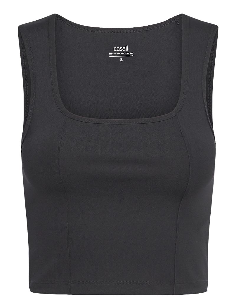 Casall - Edge Crop Top - crop tops - black - 1