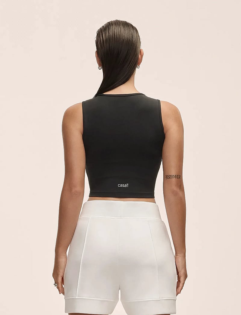 Casall - Edge Crop Top - crop tops - black - 3