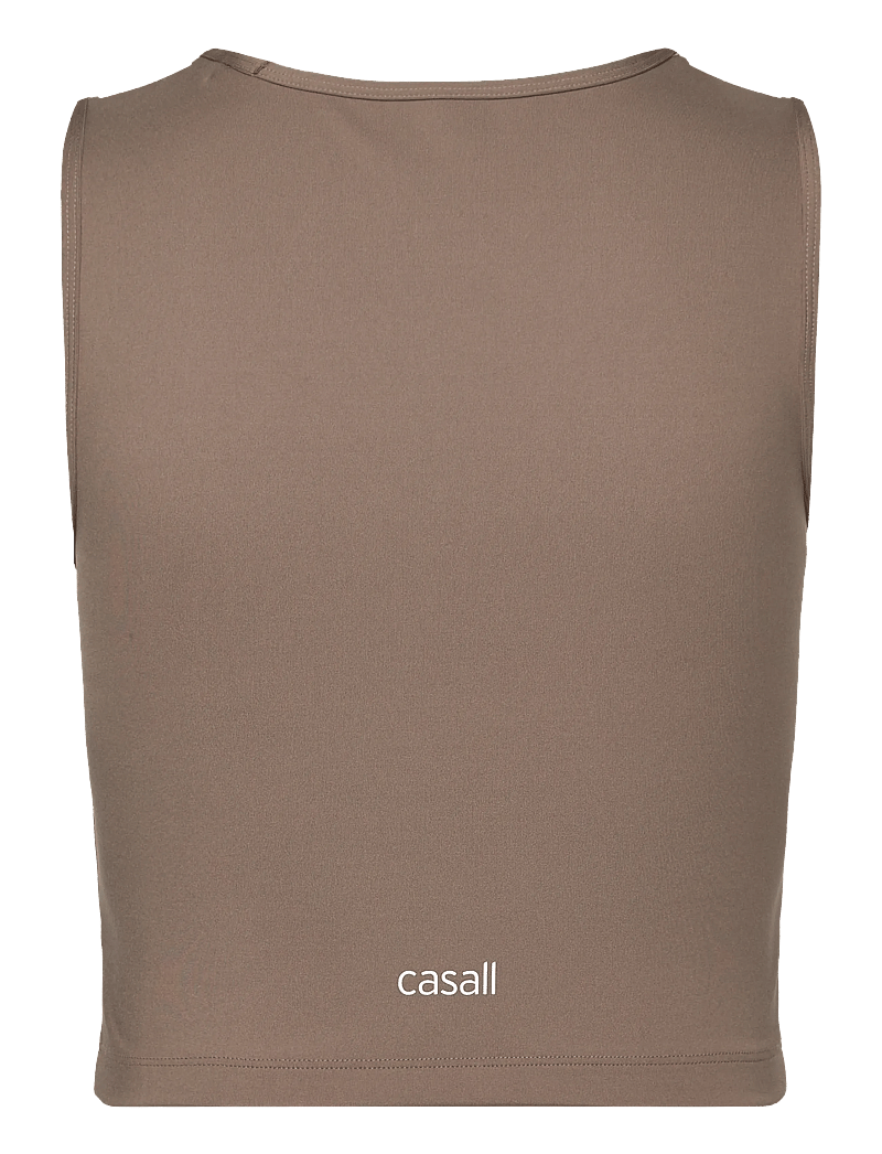 Casall - Edge Crop Top - crop tops - khaki - 2