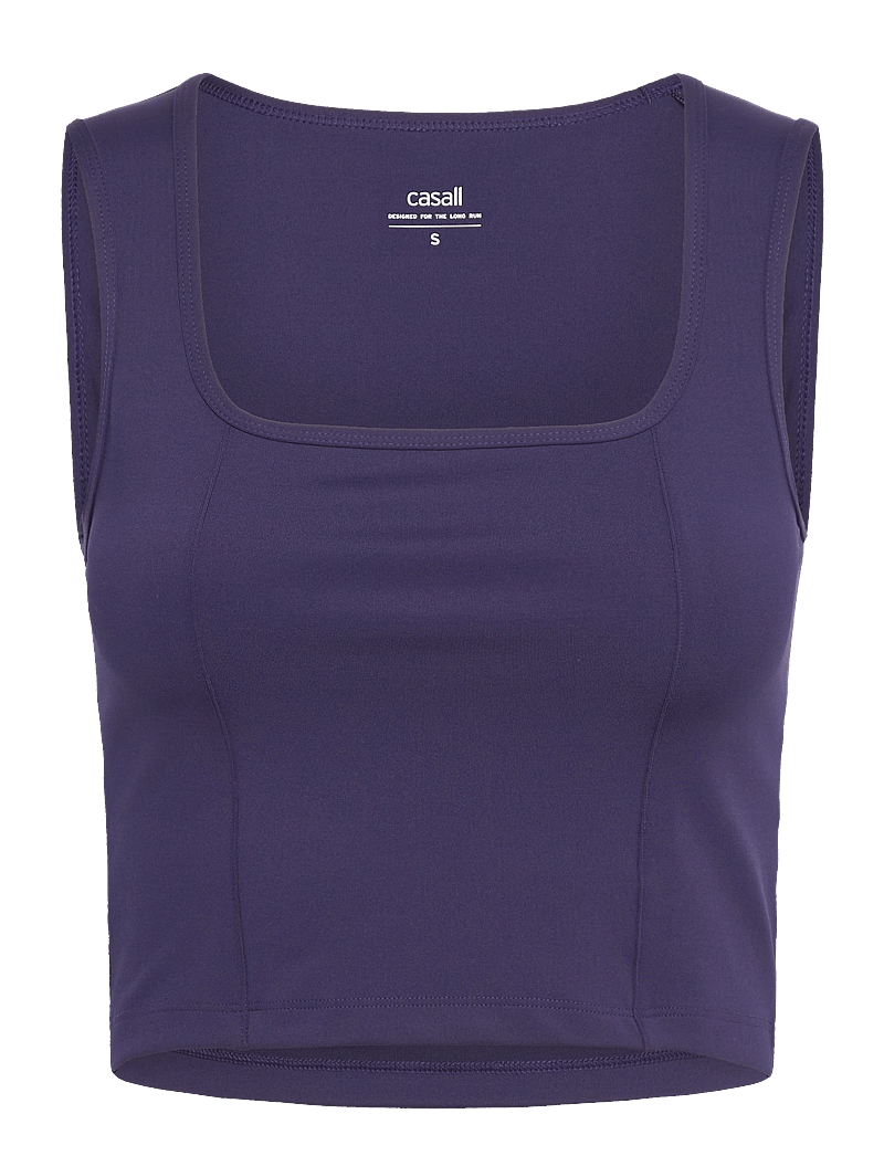 Casall - Edge Crop Top - crop-tops - purple eclipse - 1