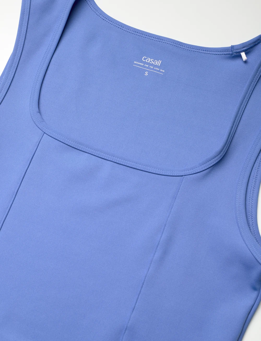 Casall - Edge Crop Top - crop tops - riviera blue - 4