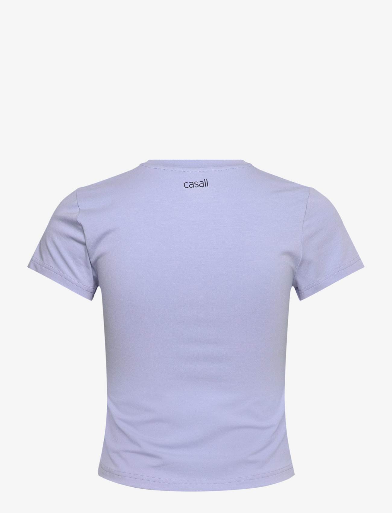 Casall - Cotton Blend Slim Tee - t-shirts - blueberry mist - 2