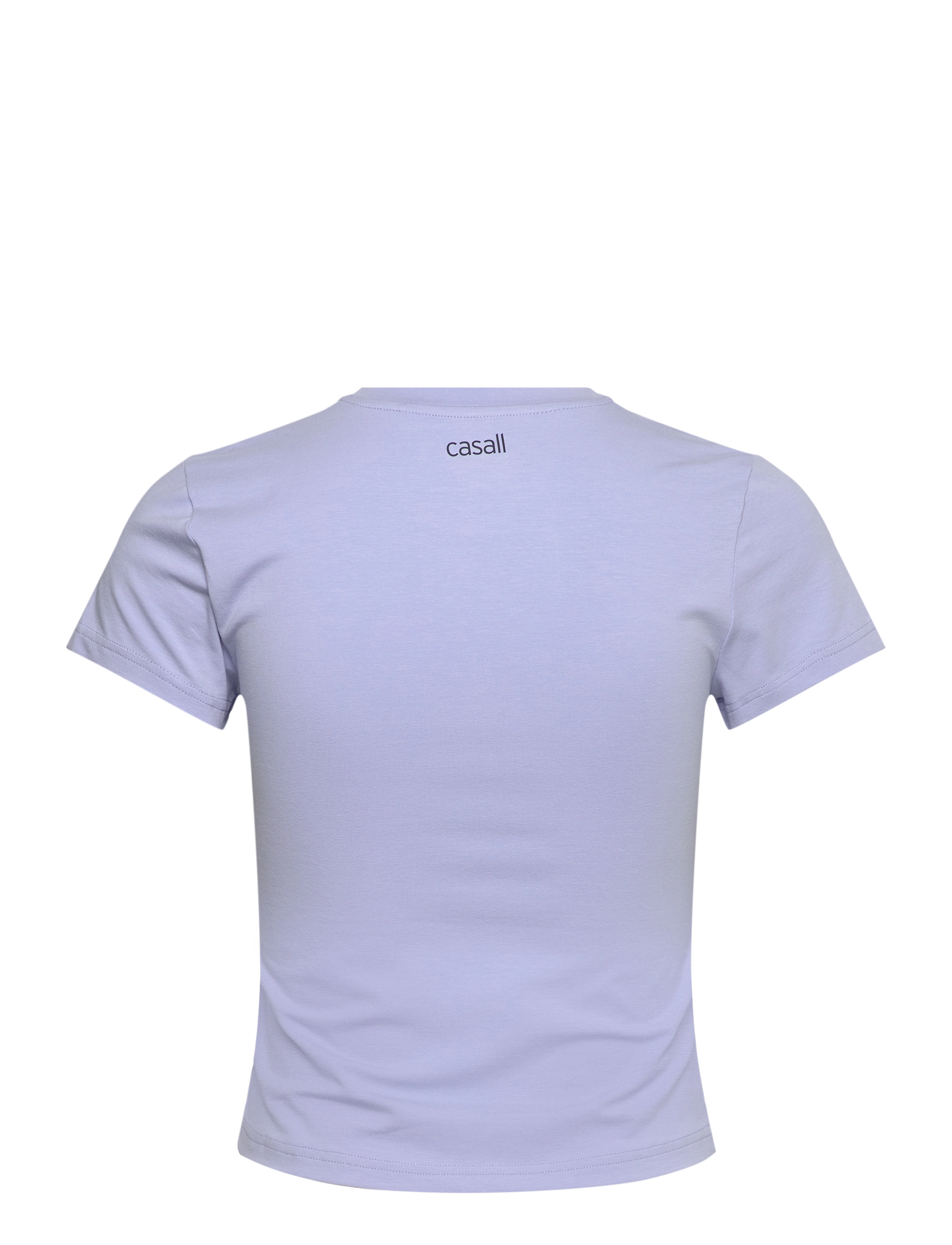 Casall - Cotton Blend Slim Tee - blueberry mist - 2