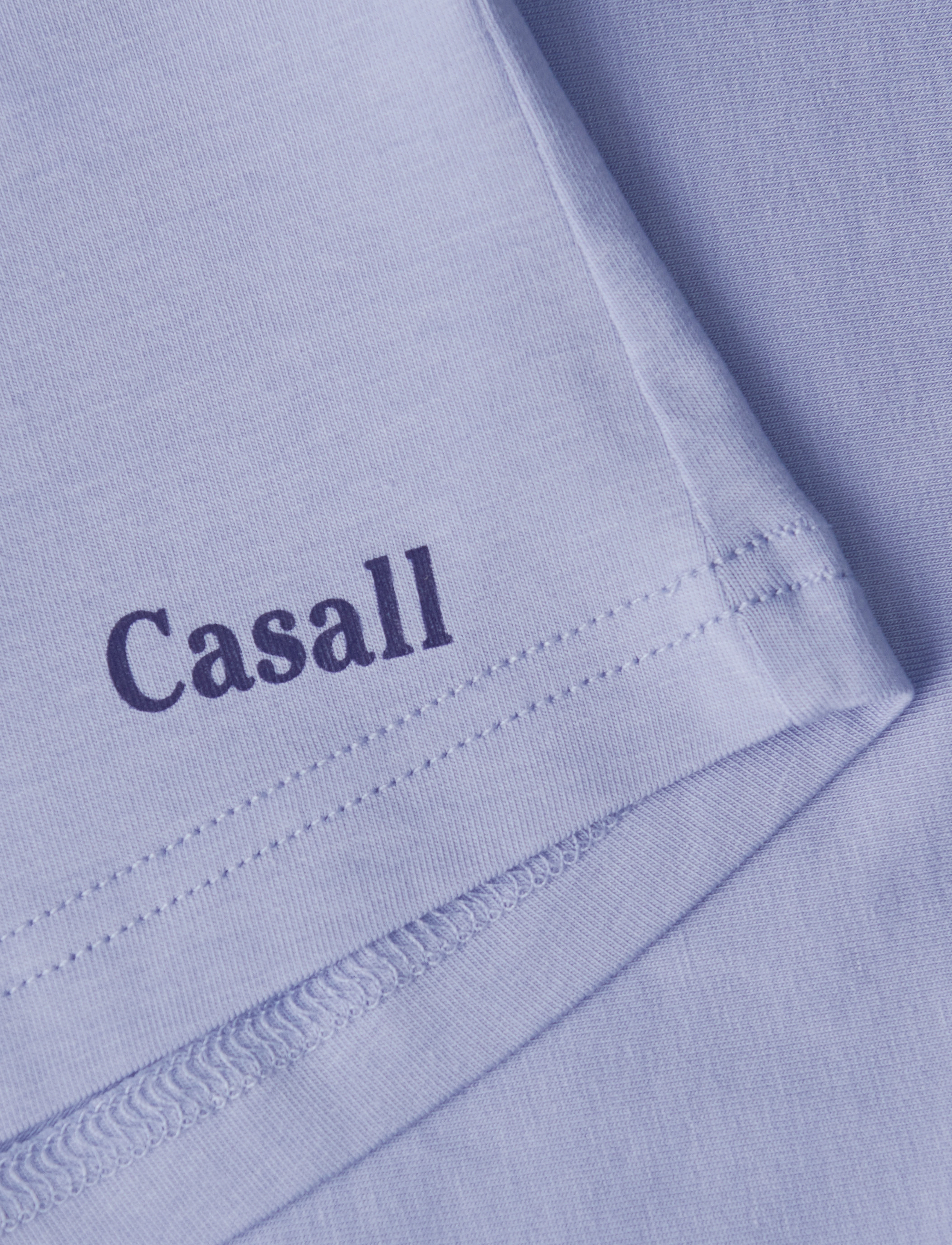 Casall - Cotton Blend Slim Tee - blueberry mist - 4