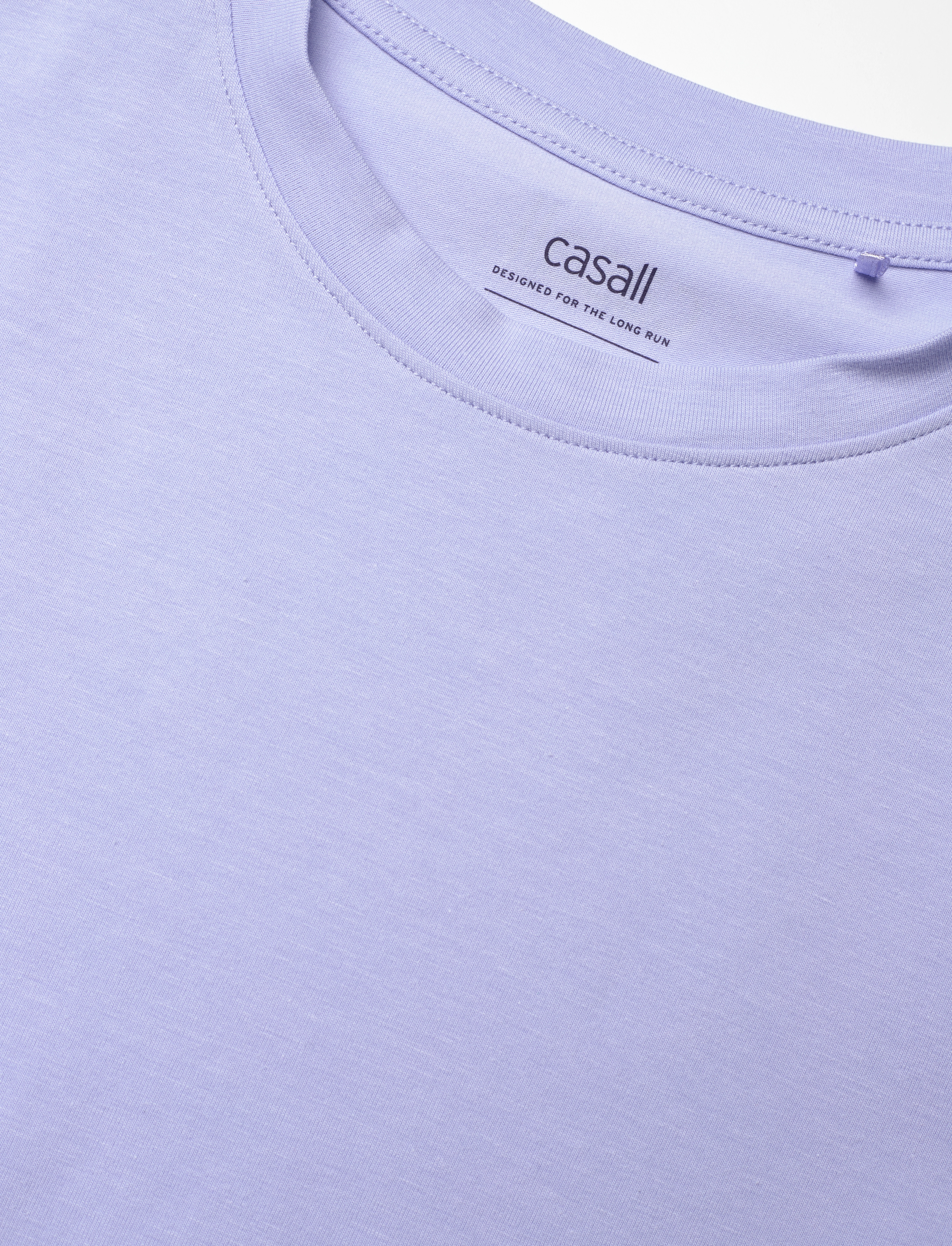 Casall - Cotton Blend Slim Tee - blueberry mist - 5