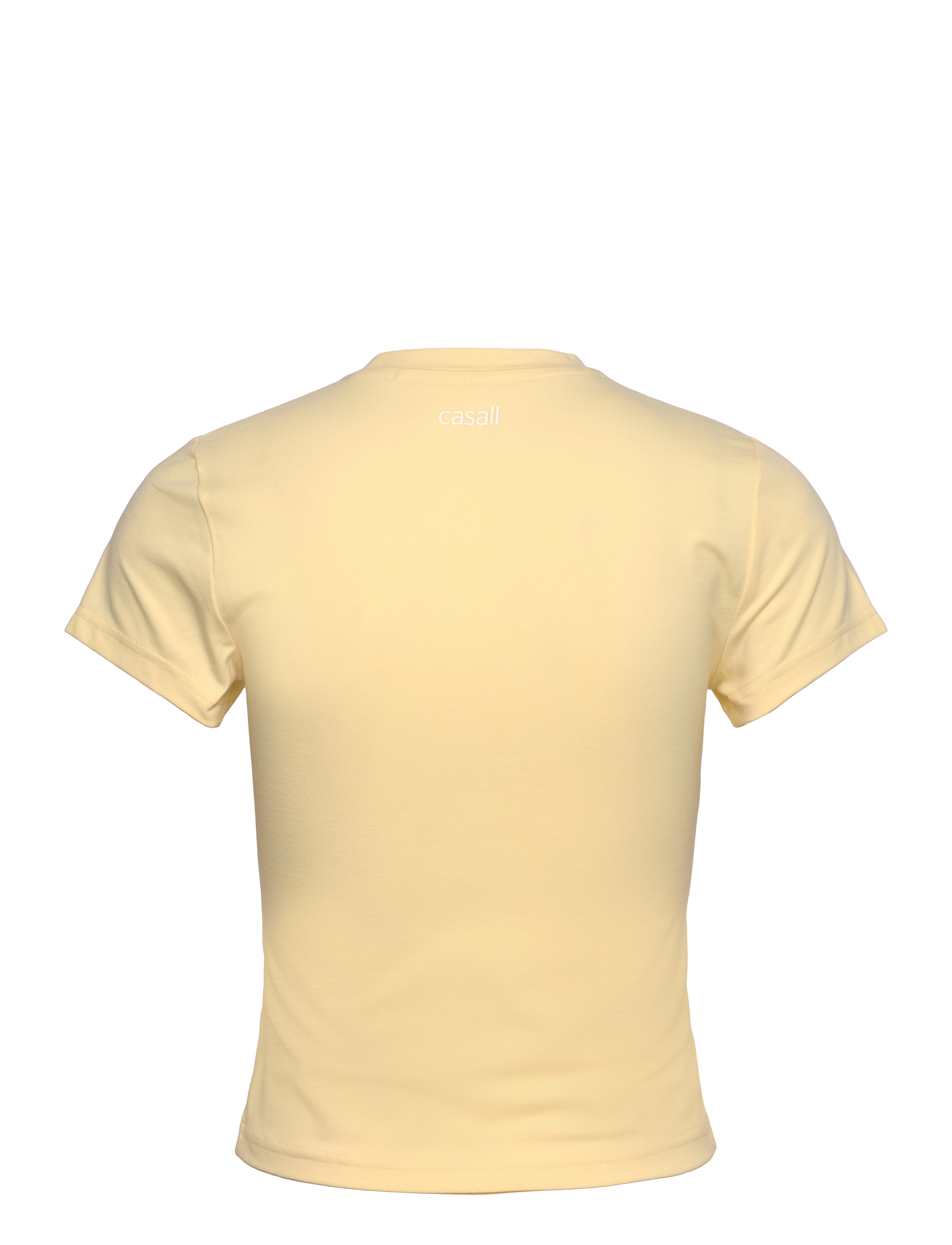 Casall - Cotton Blend Slim Tee - yellow steam - 2