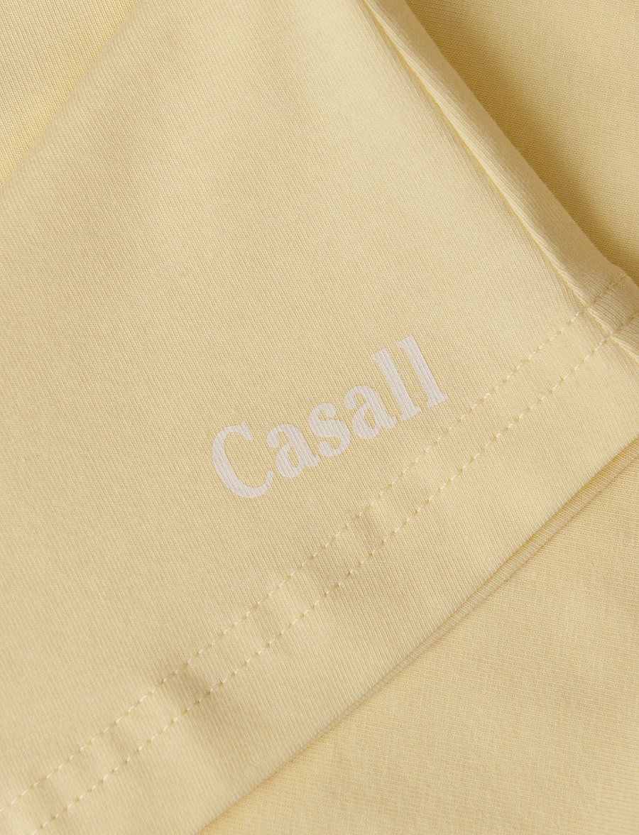 Casall - Cotton Blend Slim Tee - yellow steam - 5