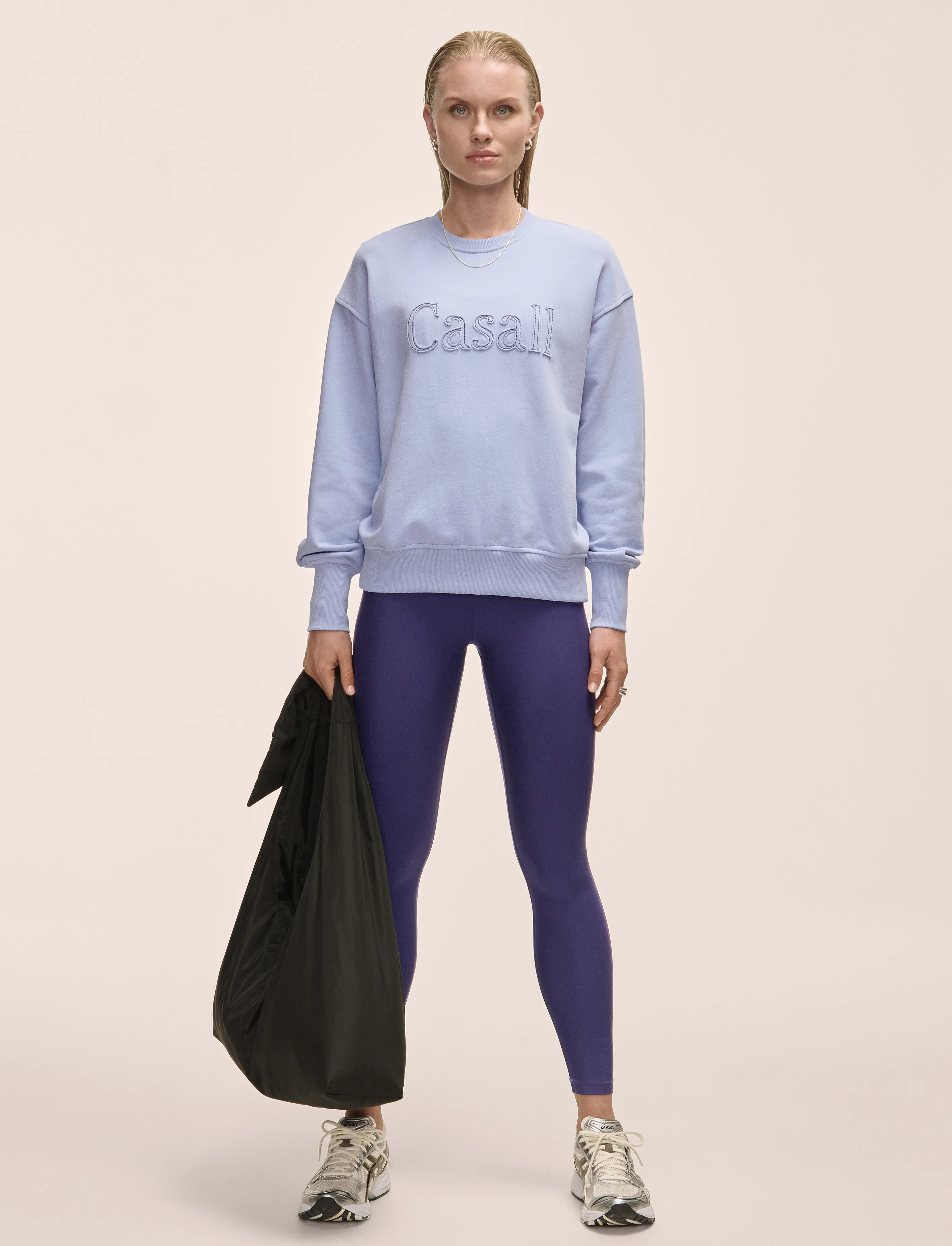 Casall - Terry Spring Graphic Crew - blueberry mist - 4
