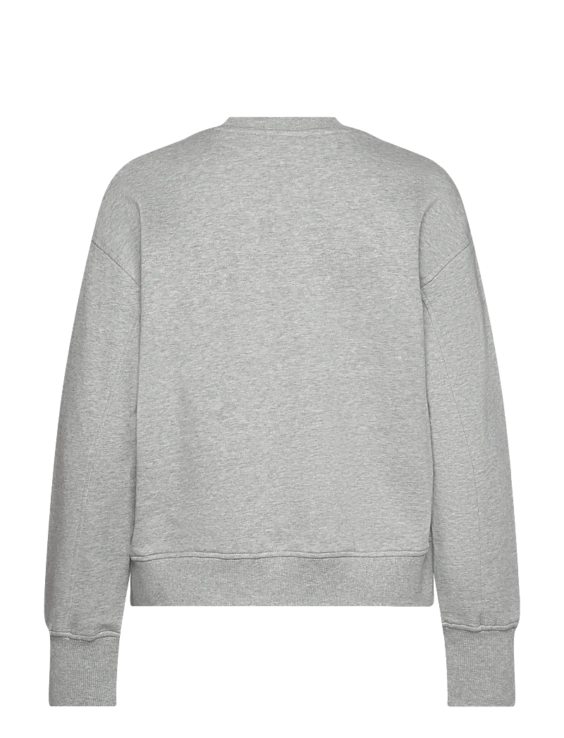 Casall - Terry Spring Graphic Crew - dressipluusid - grey melange - 2
