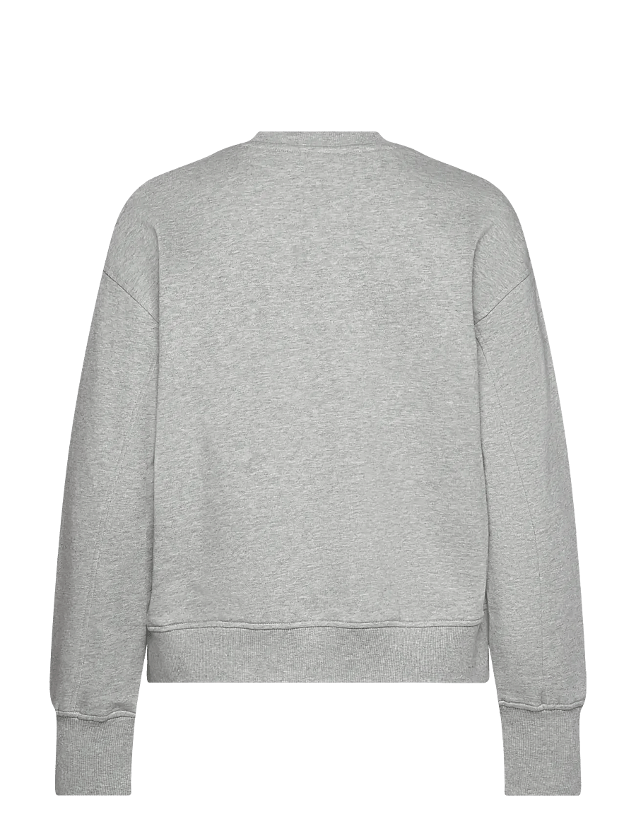 Casall - Terry Spring Graphic Crew - grey melange - 2