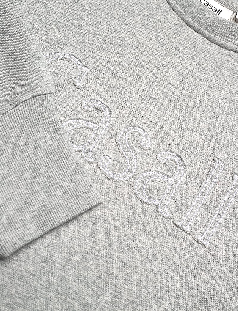 Casall - Terry Spring Graphic Crew - dressipluusid - grey melange - 5