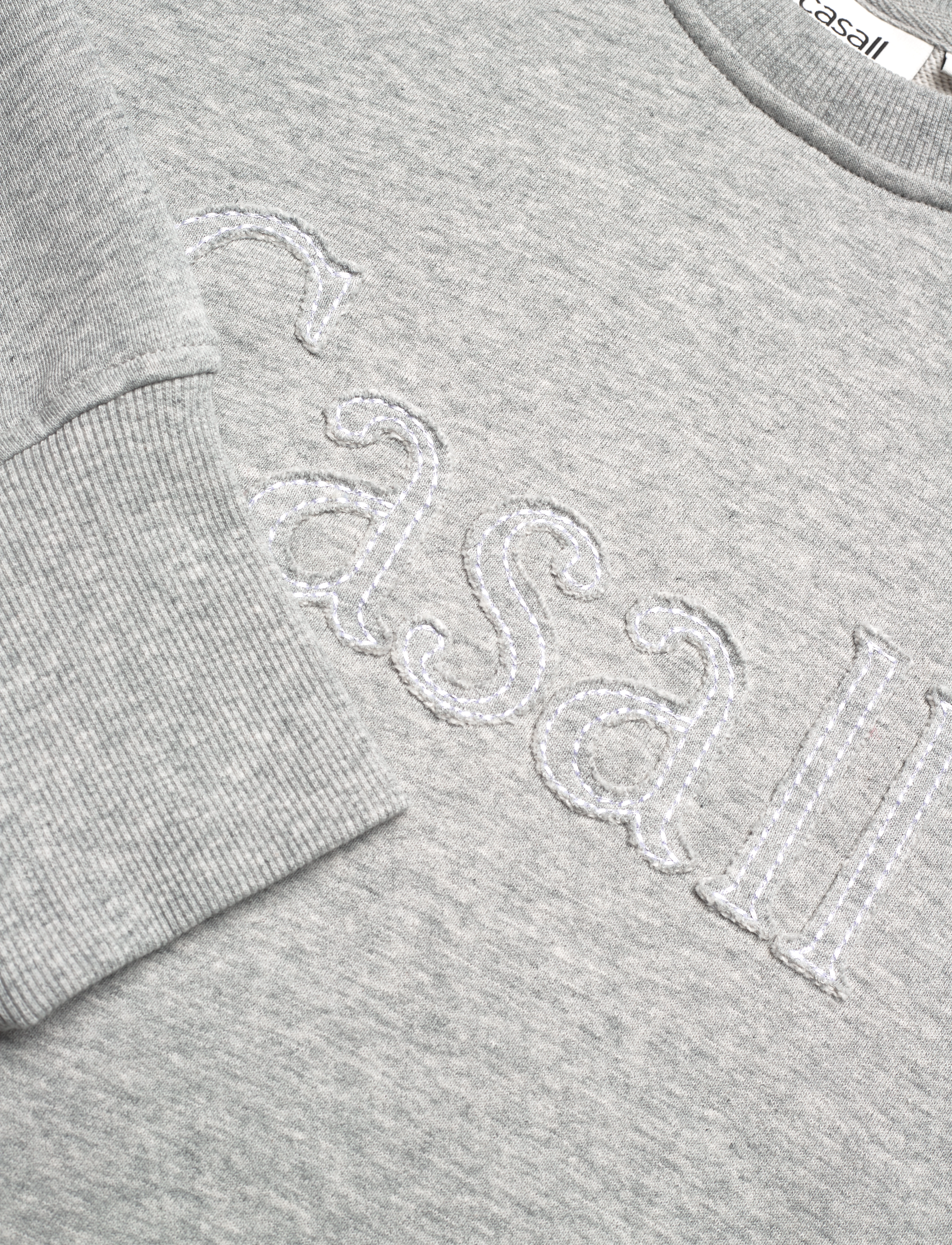 Casall - Terry Spring Graphic Crew - grey melange - 5