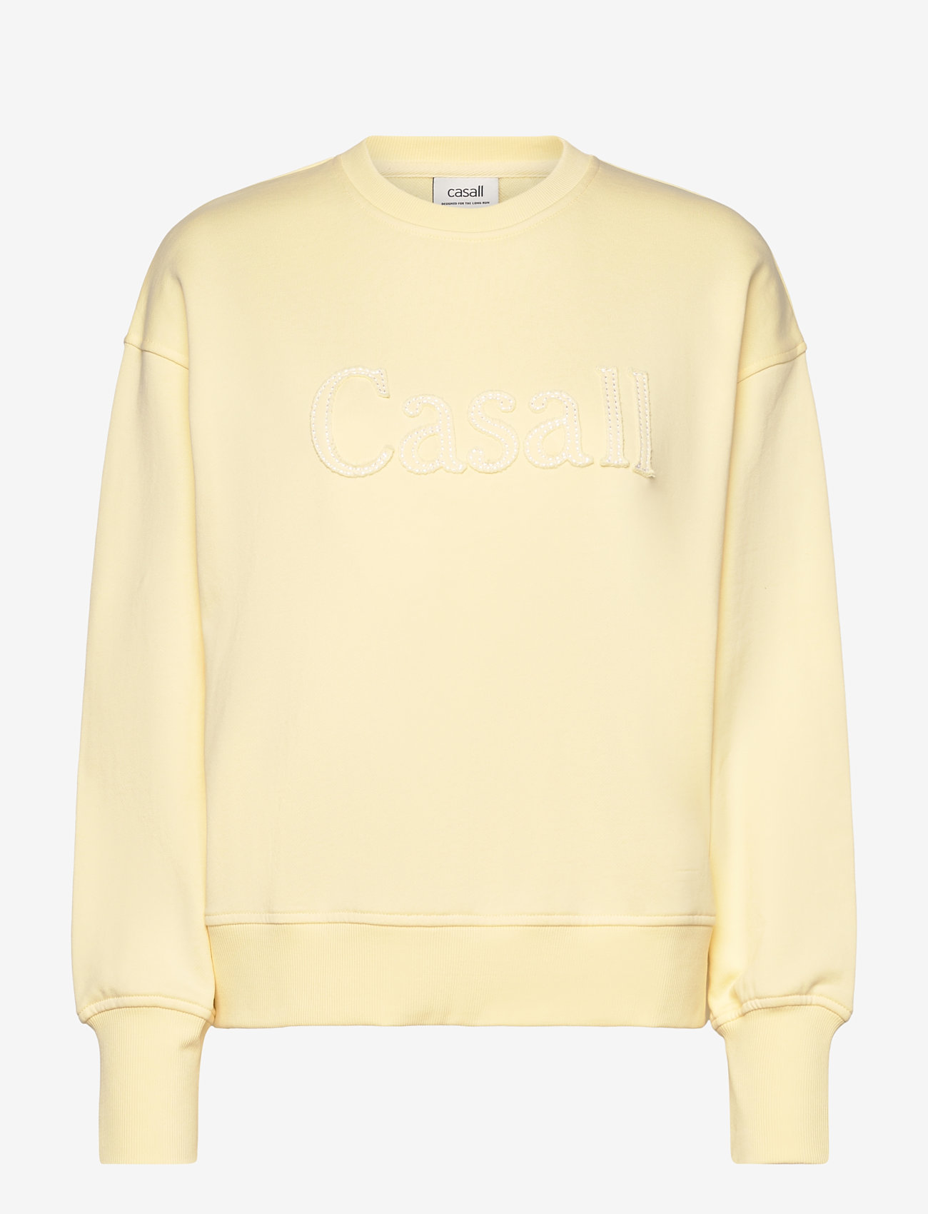 Casall - Terry Spring Graphic Crew - sweatshirts - yellow steam - 1