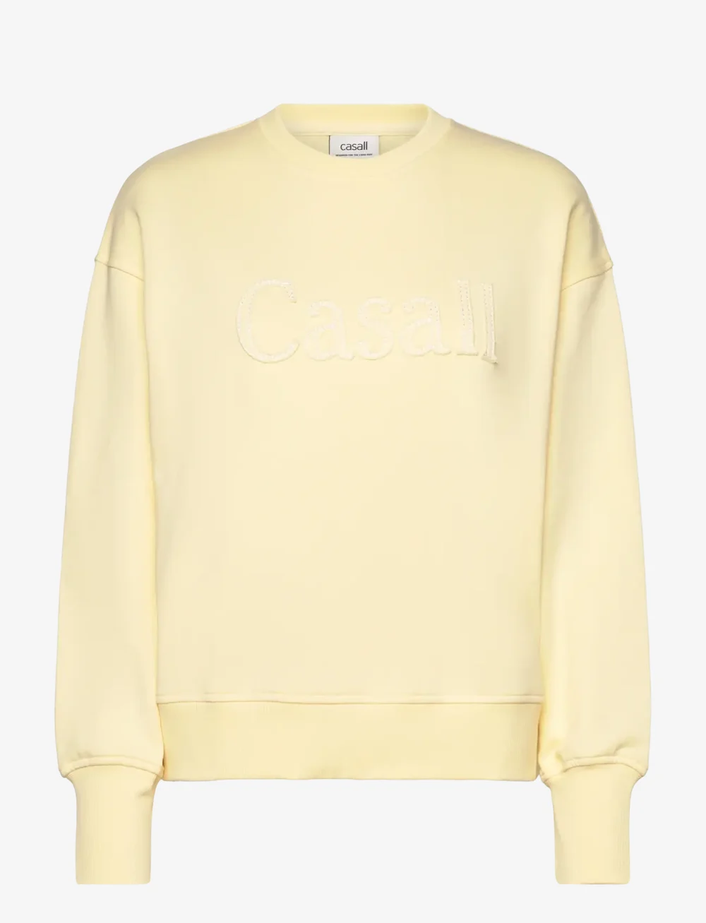 Casall - Terry Spring Graphic Crew - sweatshirts - yellow steam - 1