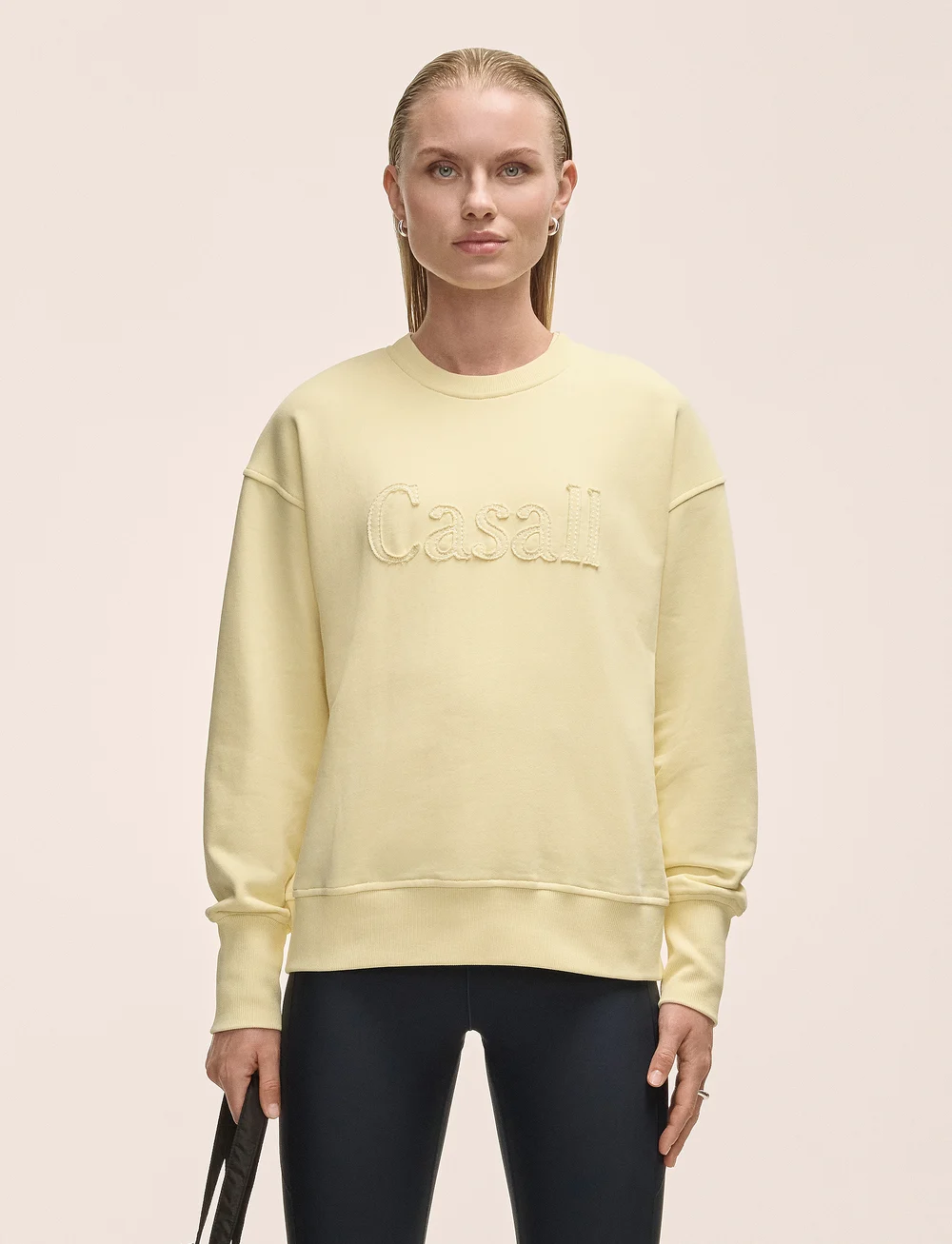 Casall - Terry Spring Graphic Crew - sweatshirts - yellow steam - 0