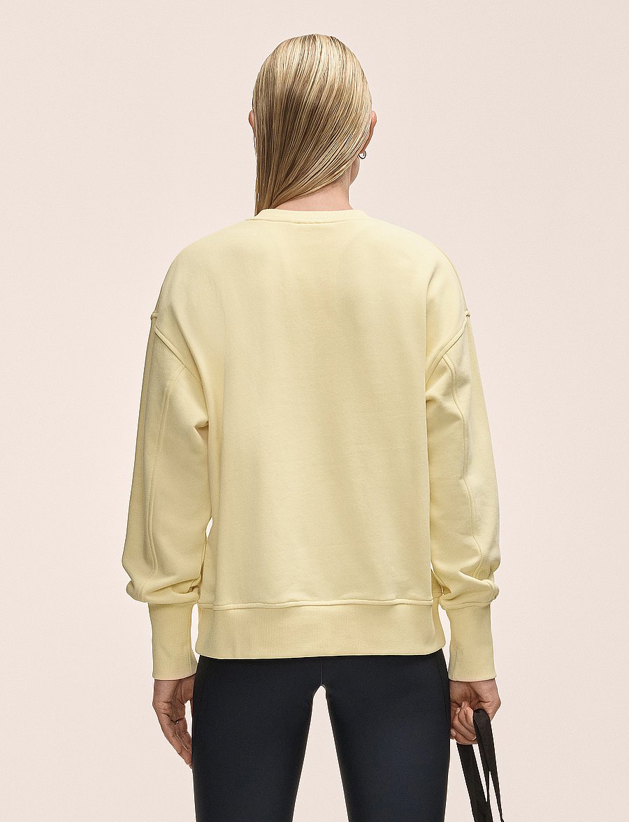 Casall - Terry Spring Graphic Crew - sweatshirts - yellow steam - 3