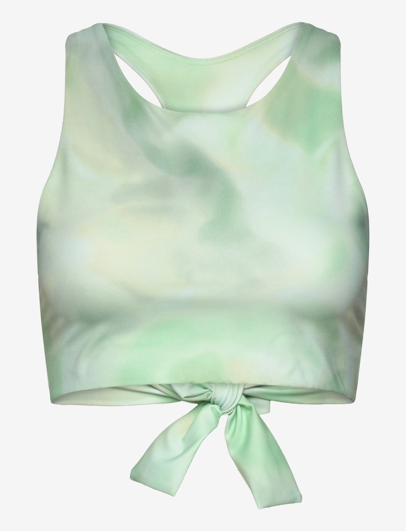 Casall - Tie Back Sports Top - crop-tops - illusion green - 1