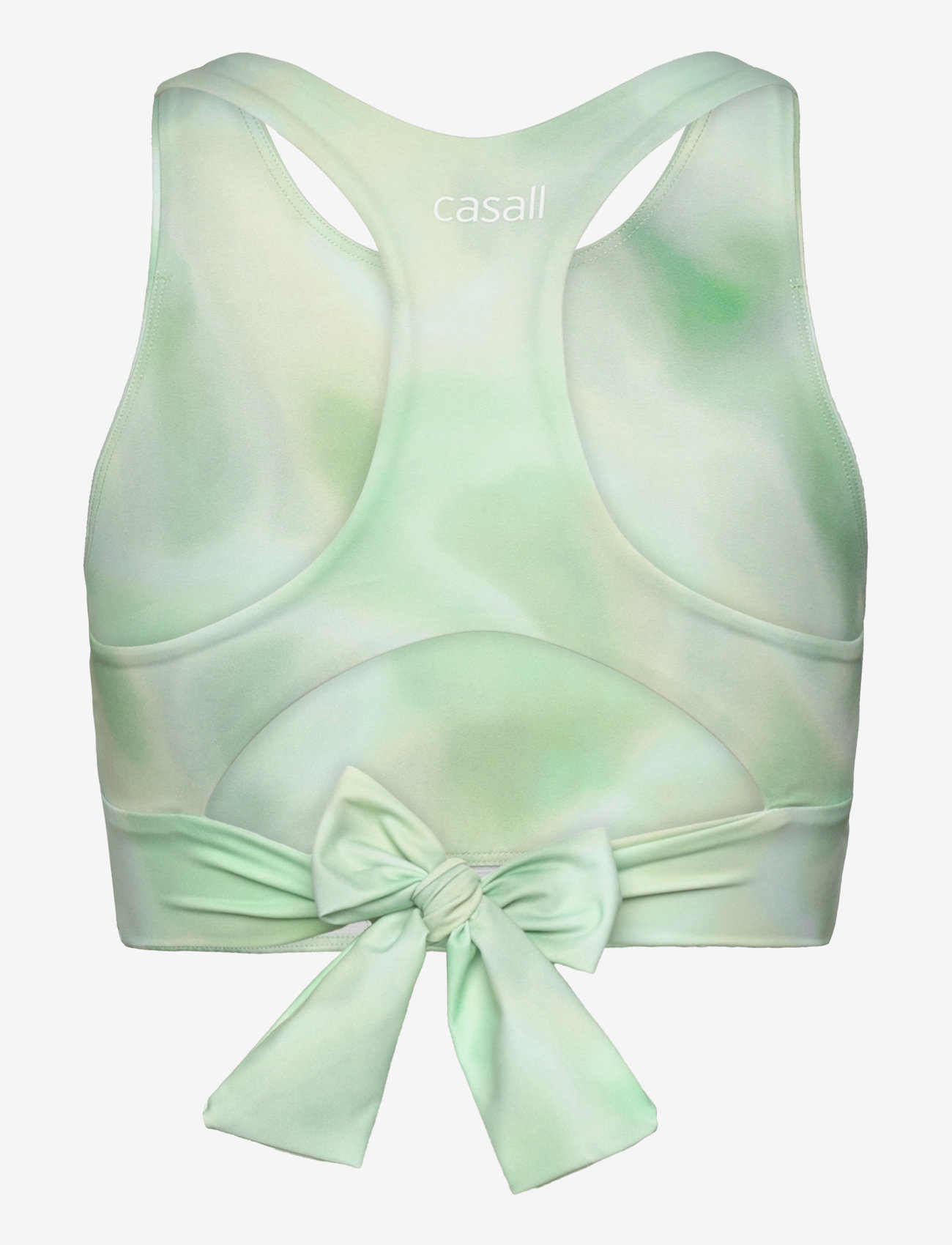 Casall - Tie Back Sports Top - crop-tops - illusion green - 2
