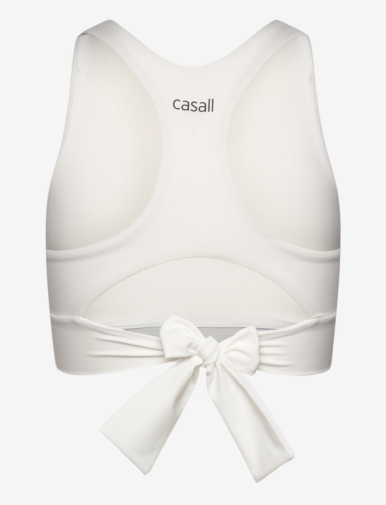 Casall - Tie Back Sports Top - linnen - white - 2