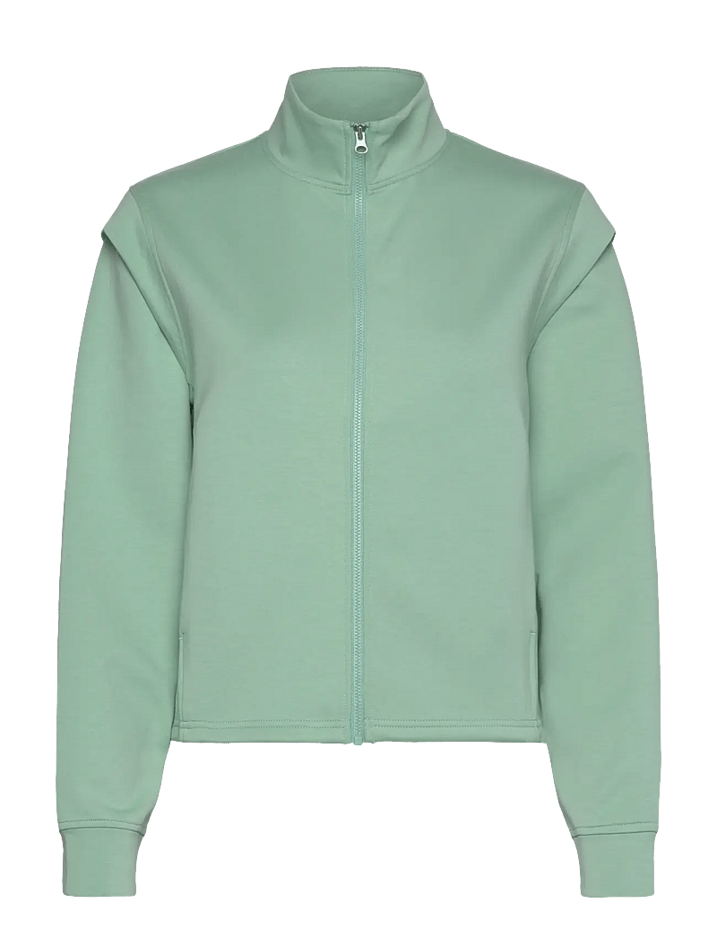 Casall - Aria Full Zip - sweatshirts - statue green - 1