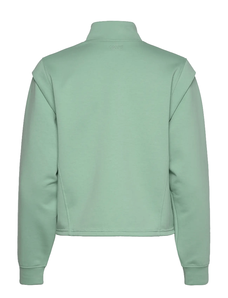Casall - Aria Full Zip - sweatshirts - statue green - 2