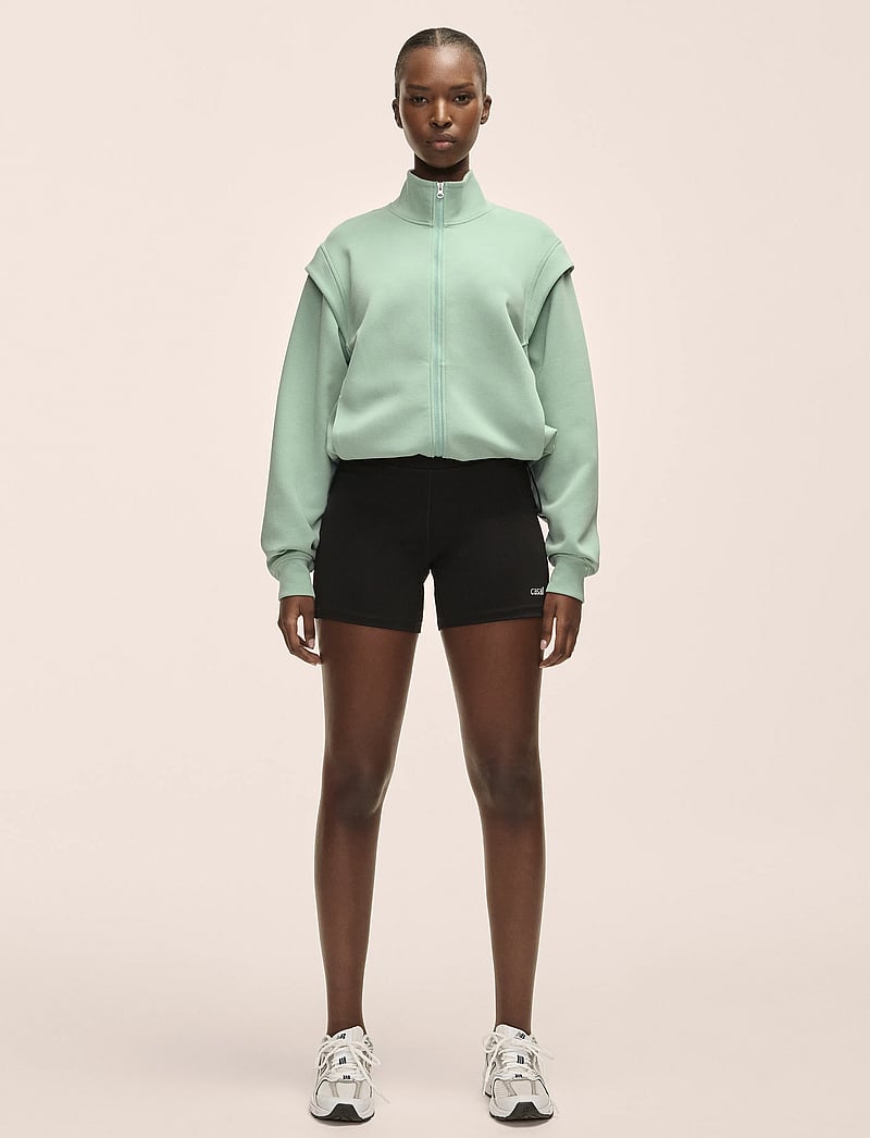 Casall - Aria Full Zip - sweatshirts - statue green - 4