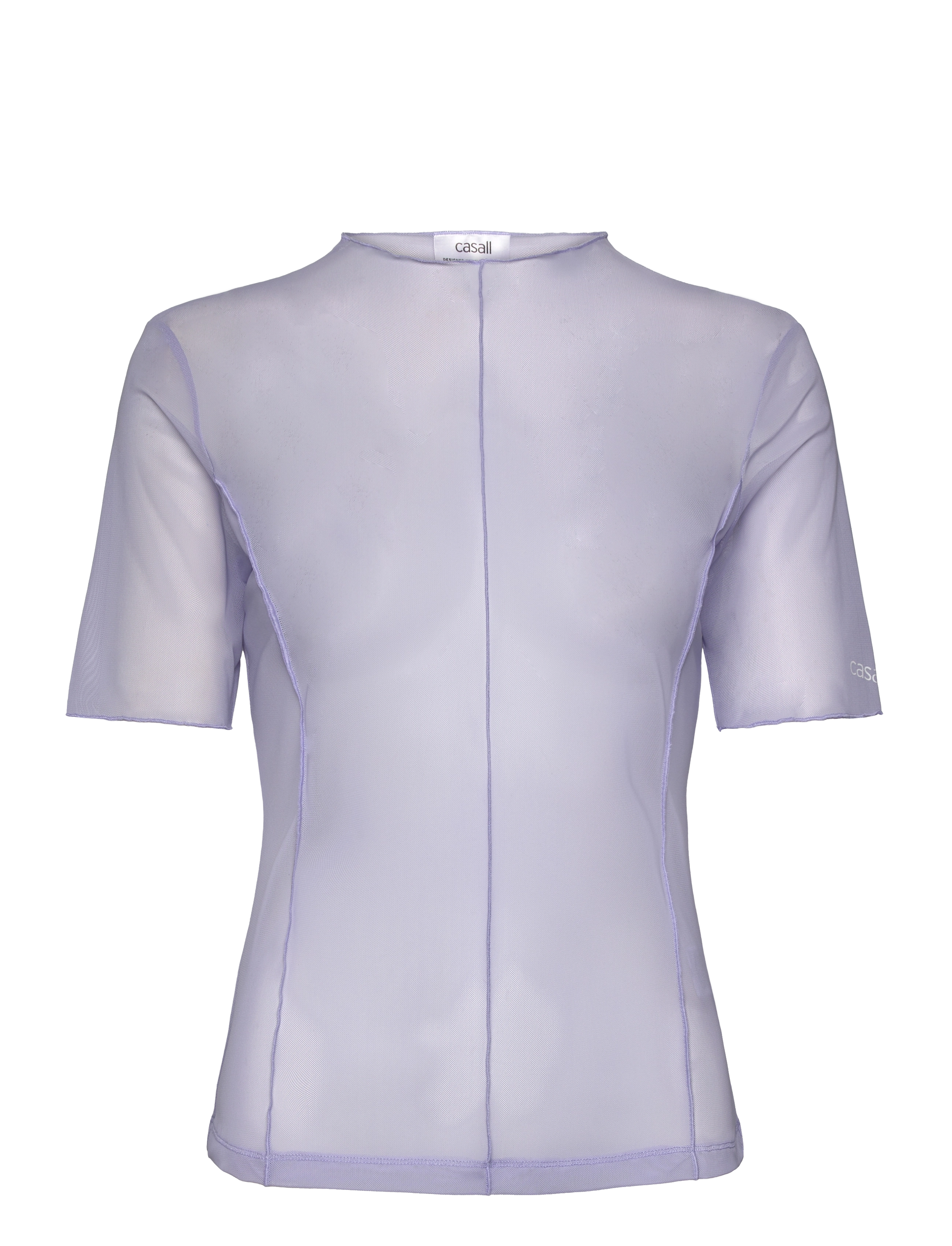 CASALL Seam Detail Mesh Tee Lila - XS - Damen