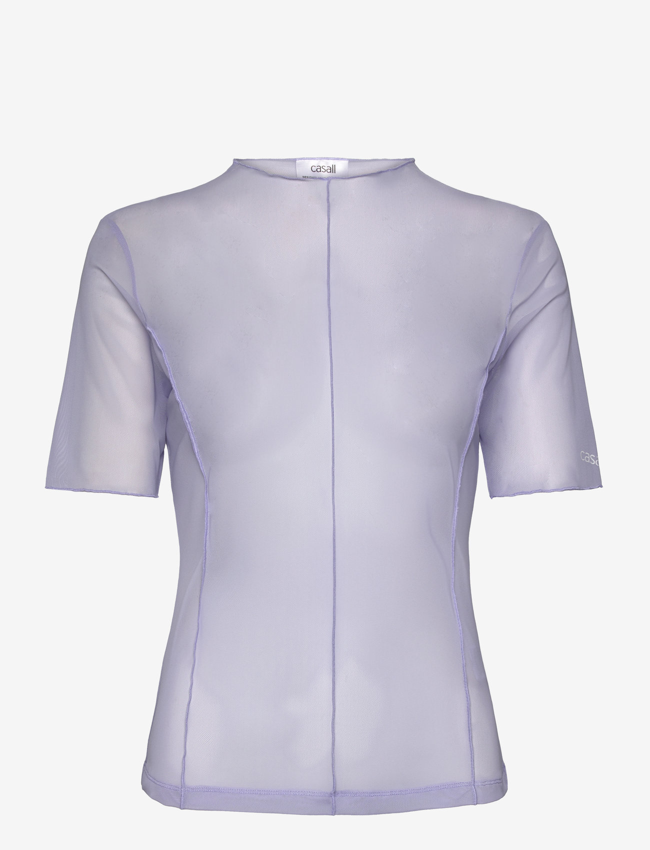 Casall - Seam Detail Mesh Tee - t-särgid - blueberry mist - 1