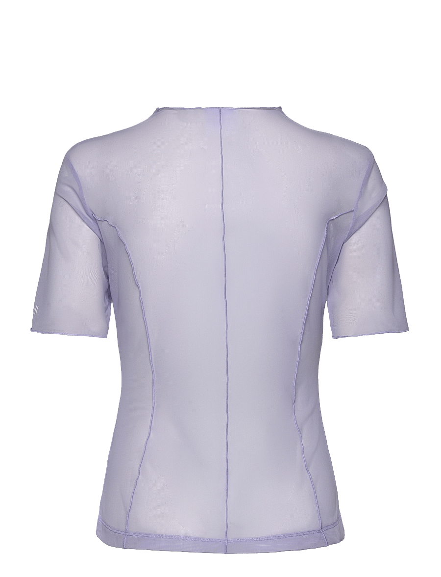 Casall - Seam Detail Mesh Tee - marškinėliai - blueberry mist - 2