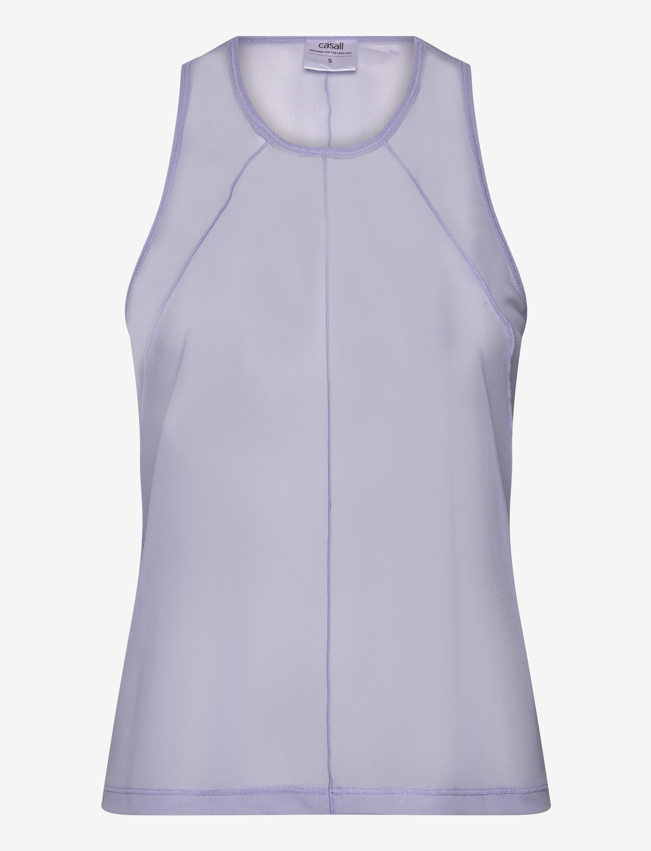 Casall - Seam Detail Mesh Tank - tank tops - blueberry mist - 1