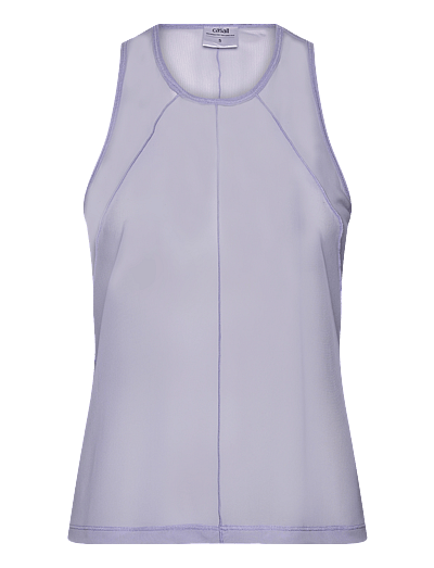 Casall Seam Detail Mesh Tank - Alussärgid - BLUEBERRY MIST / purple