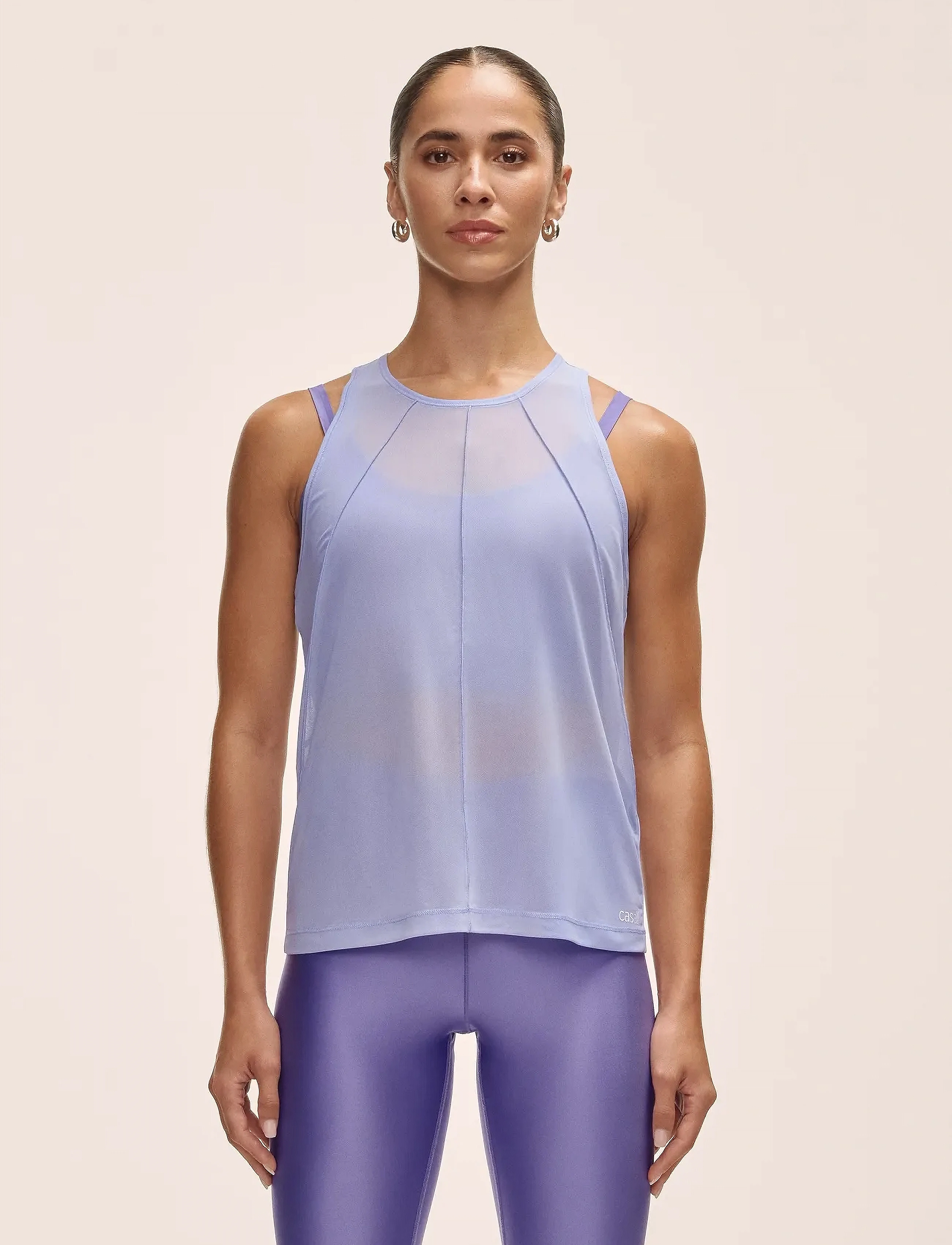 Casall Seam Detail Mesh Tank, M, Sports Oberteile & T-shirts, Lila - Sport Tank Oberteile, Frauen