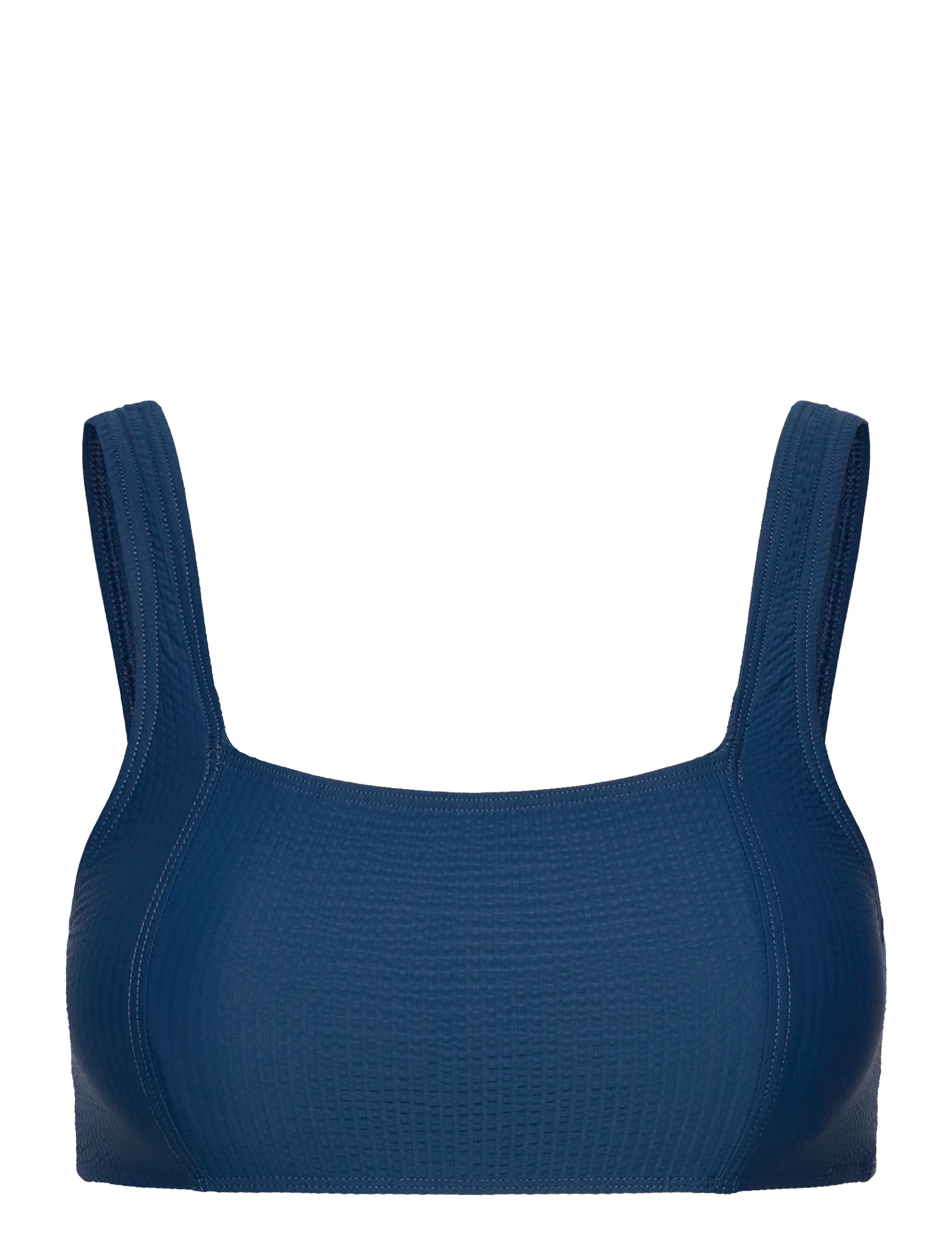 CASALL Waffle Square Neck Bikini Oberteil Navy - 38 - Damen