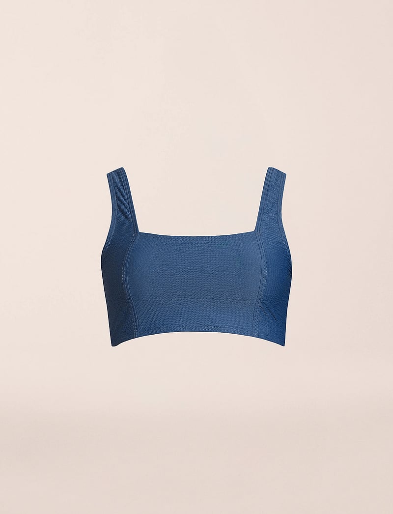 Casall - Waffle Square Neck Bikini Top - sport-bademode - deep ocean - 4