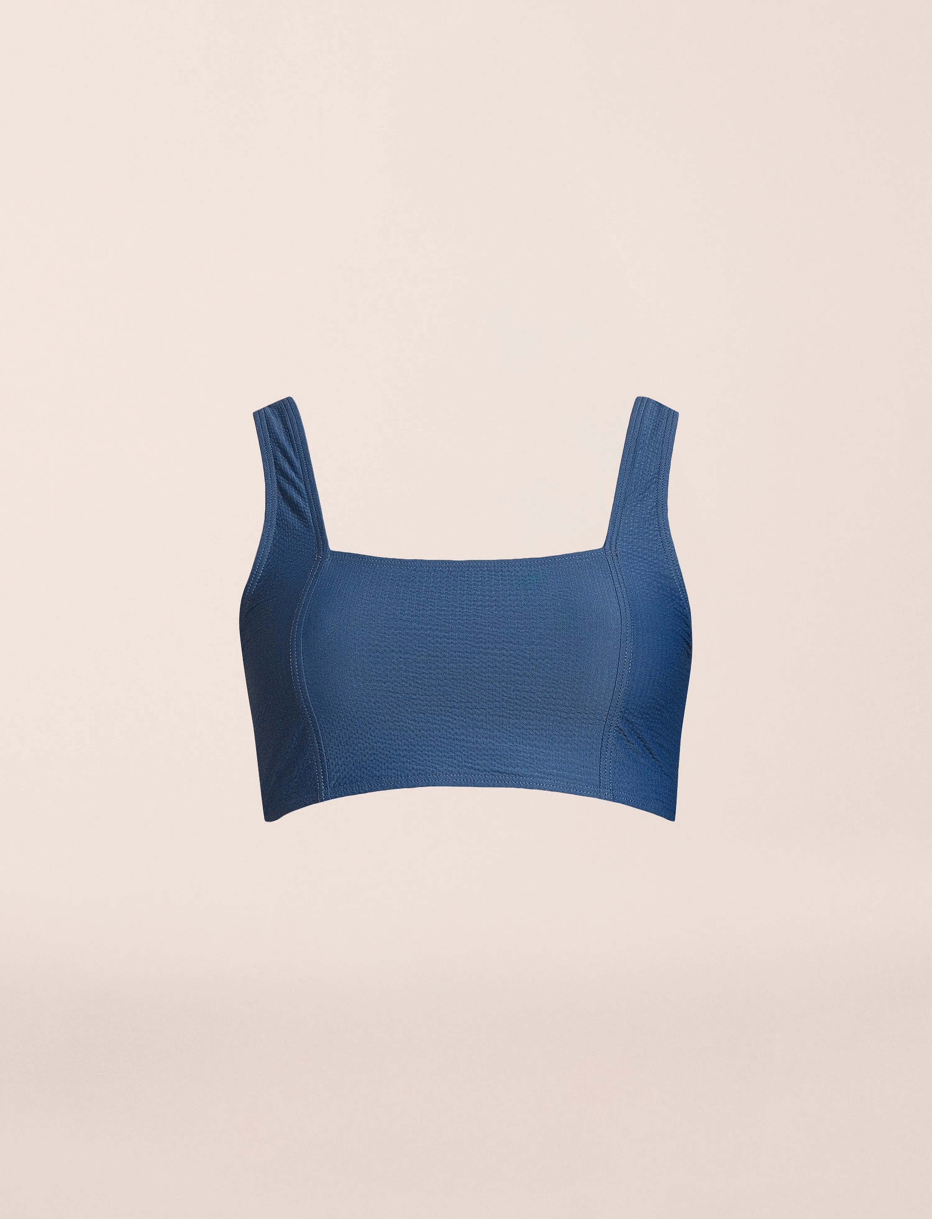Casall - Waffle Square Neck Bikini Top - bikinit - deep ocean - 4