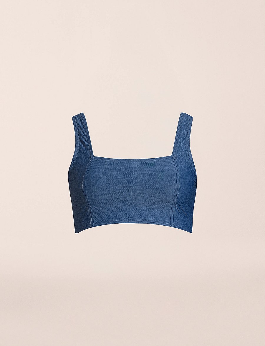 Casall - Waffle Square Neck Bikini Top - sport-bademode - deep ocean - 4