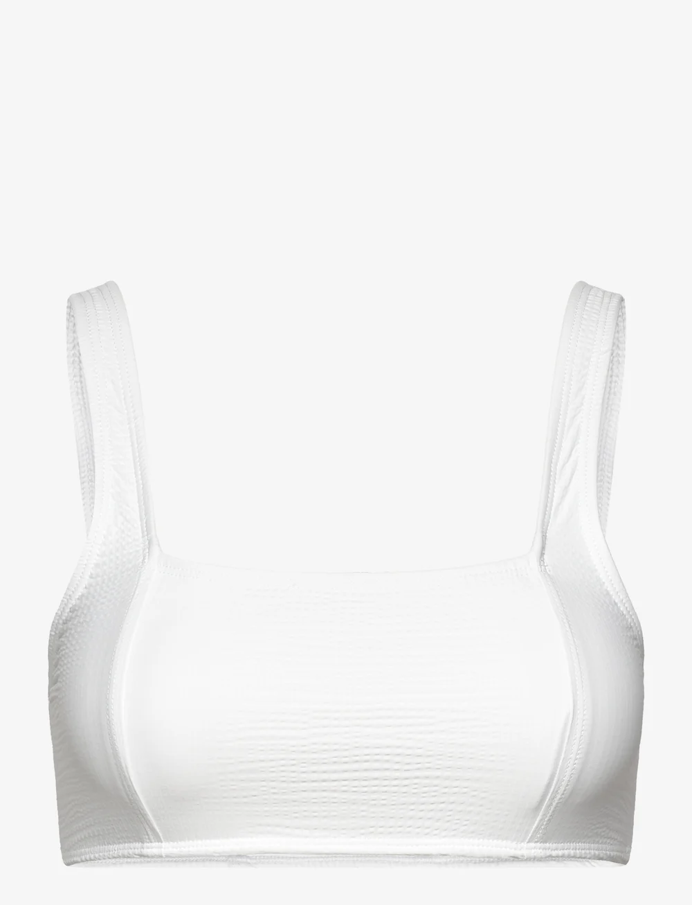 Casall - Waffle Square Neck Bikini Top - sports swimwear - white - 1