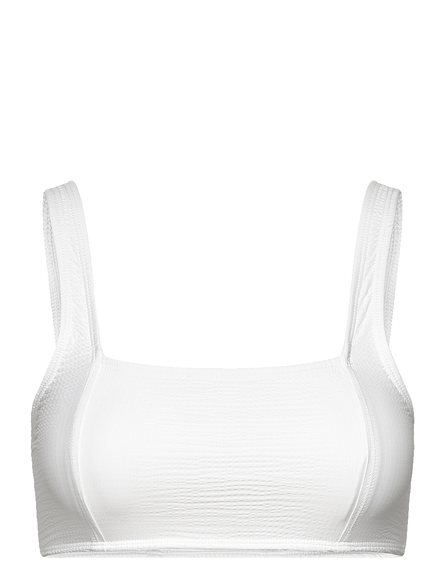 Casall - Waffle Square Neck Bikini Top - sportsbadetøj - white - 1