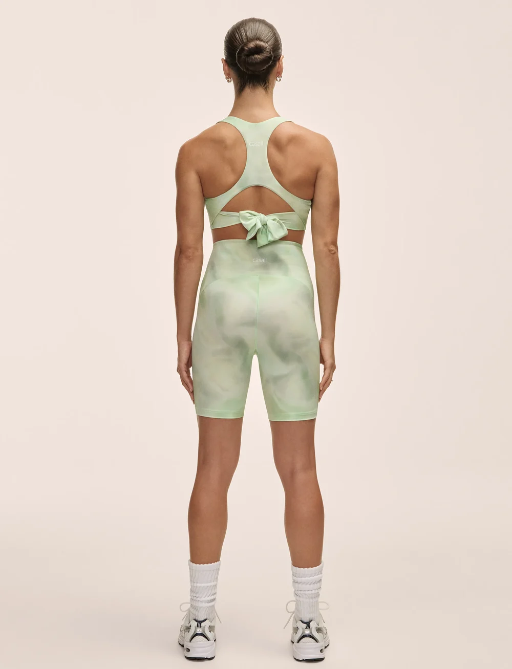 Casall - High Waist Bike Shorts - training tights - illusion green - 3