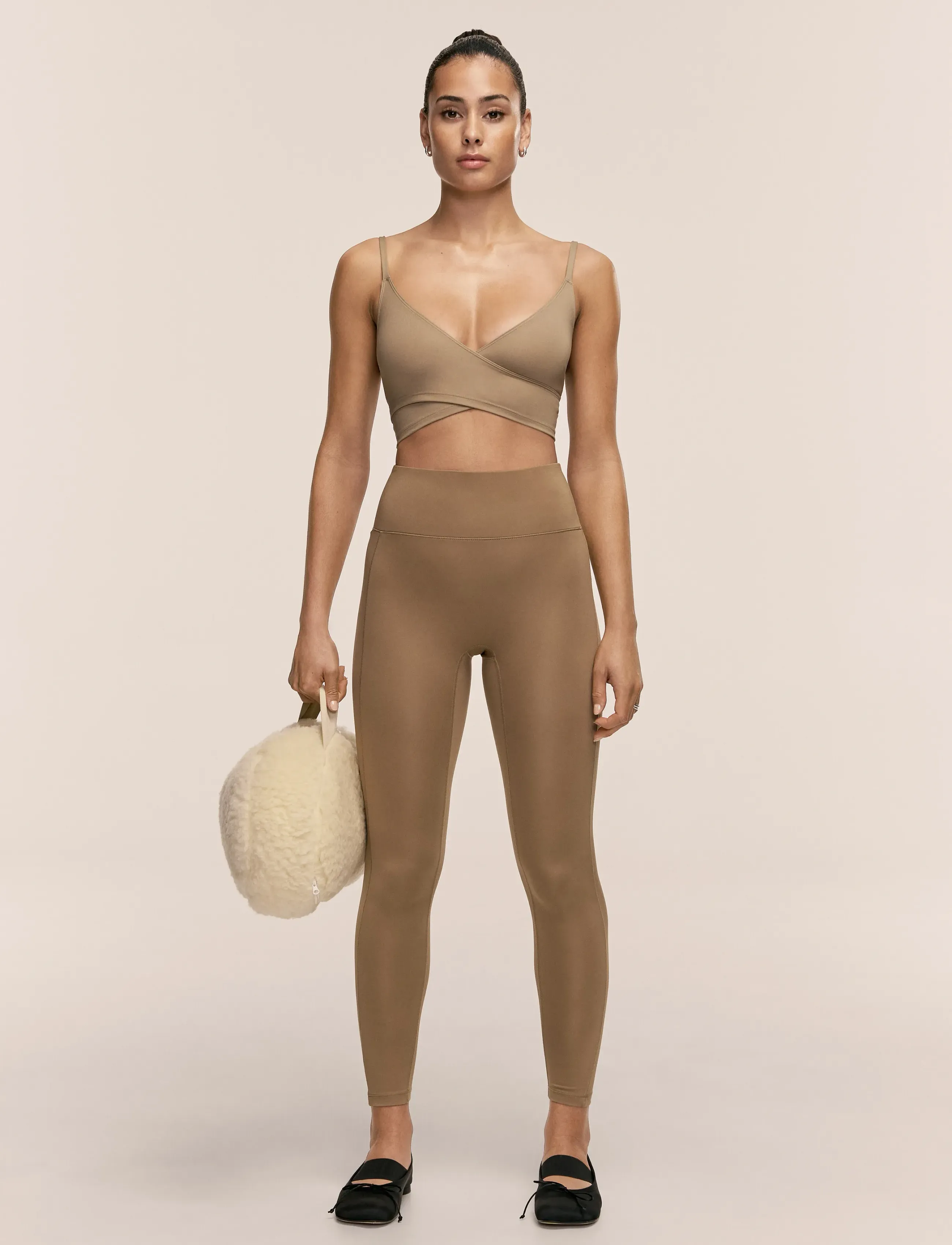 Casall Soft Touch High Waist Tights, XL, Sport Beige - Training Frauen