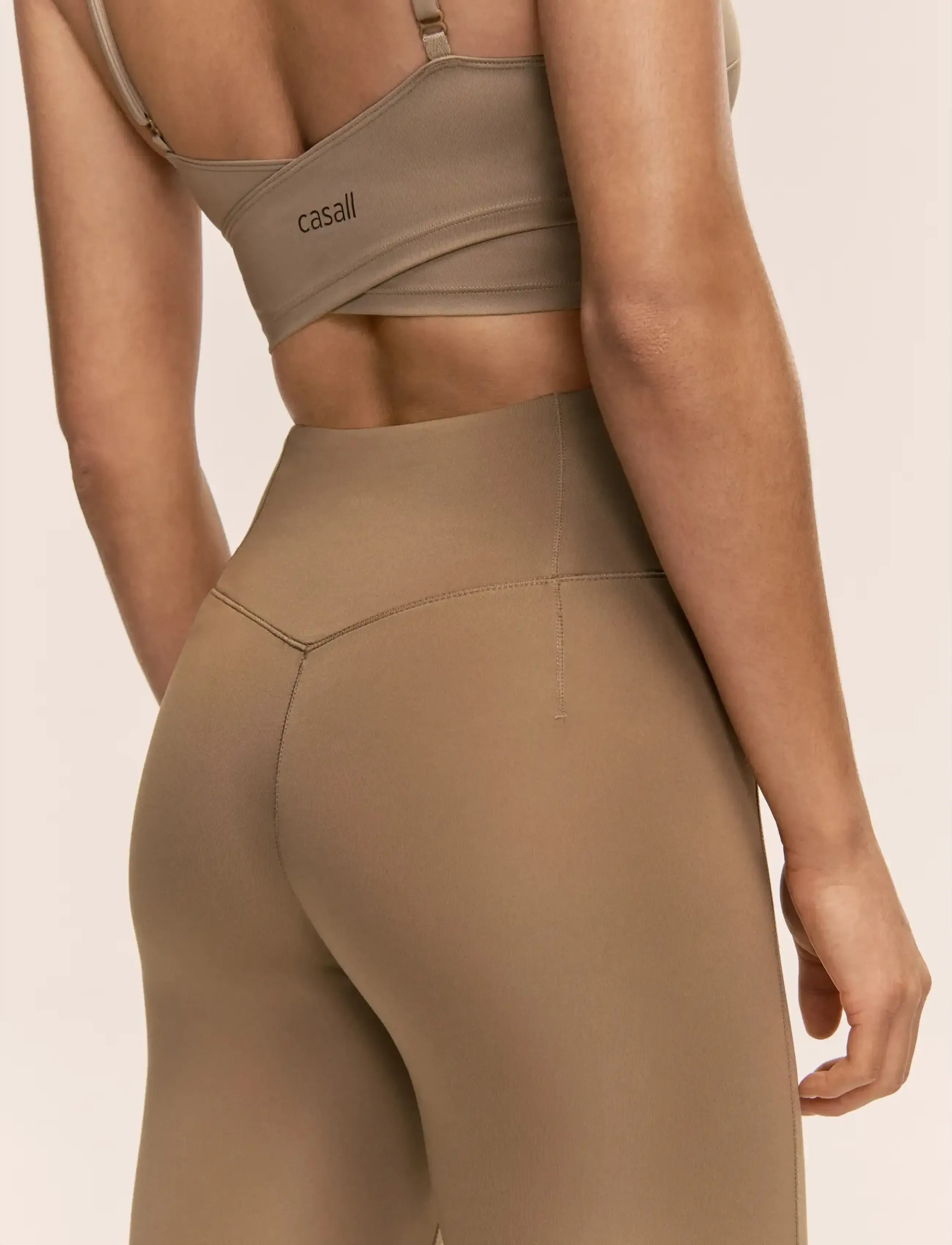 Casall - Soft Touch High Waist Tights - training tights - light khaki - 3