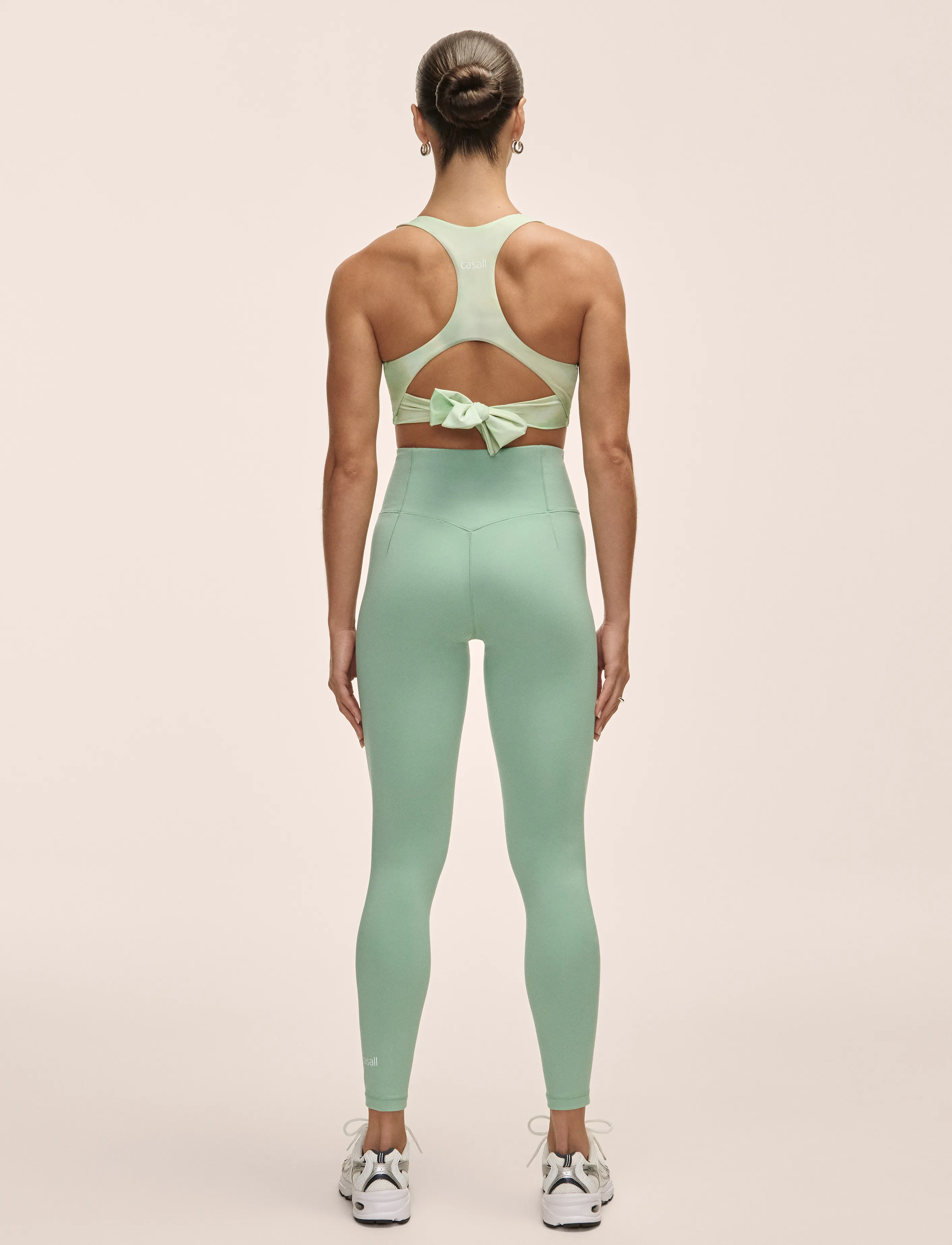 Casall - Soft Touch High Waist Tights - Æfingabuxur - statue green - 3