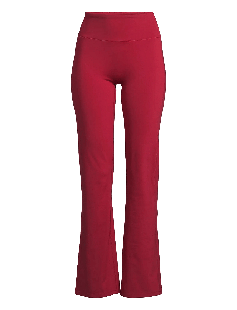 Casall - Soft Touch Flared Pants - 7/8 länge - maroon red - 0