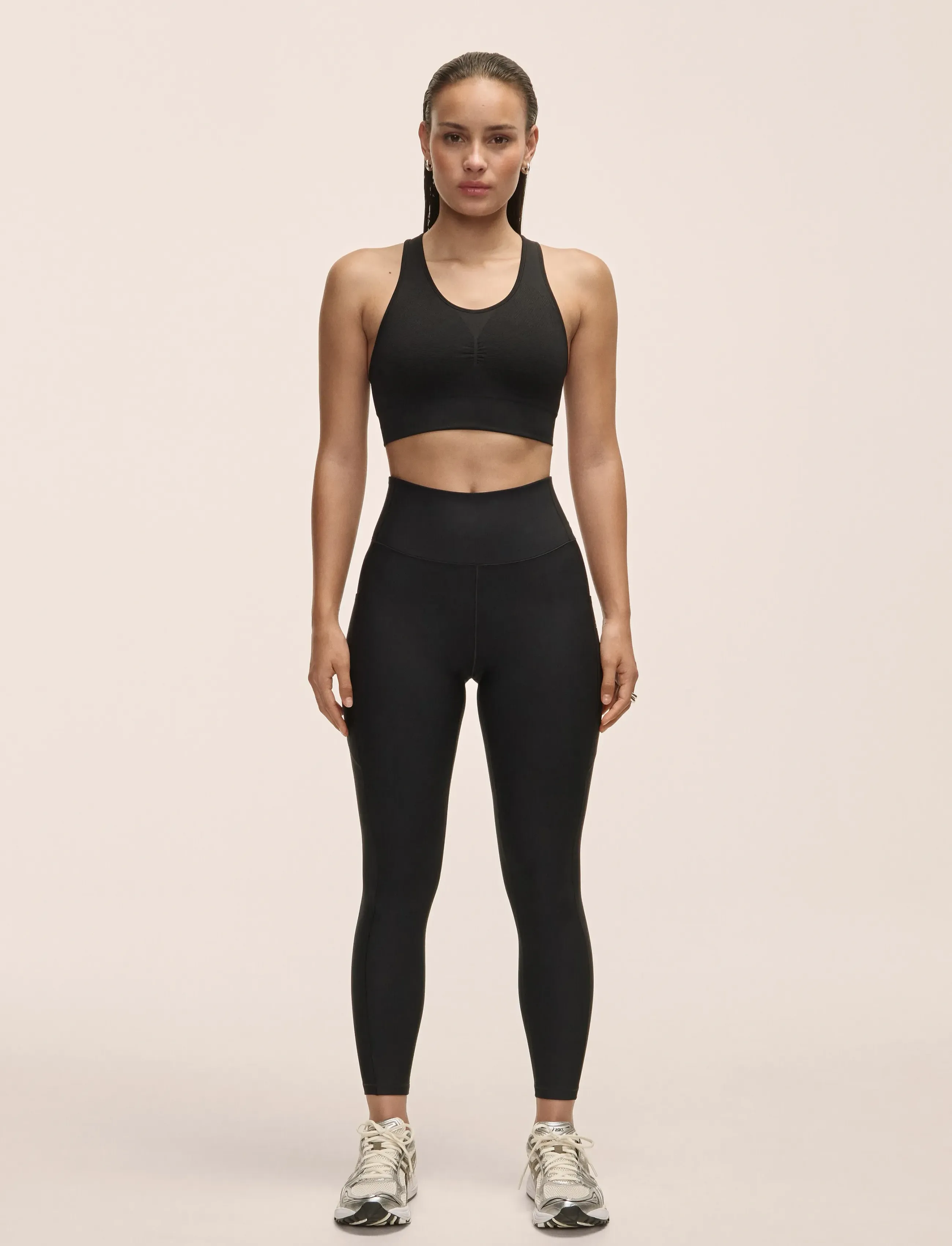 Casall Pure Pocket High Waist Tights, S, Sport Schwarz - Training Frauen