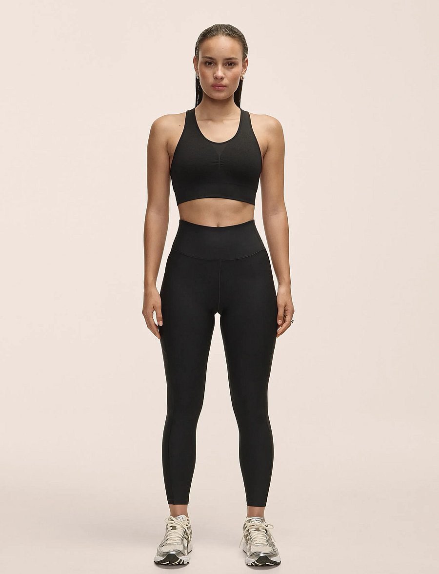 Casall - Pure Pocket High Waist Tights - 7/8 længde - black - 0