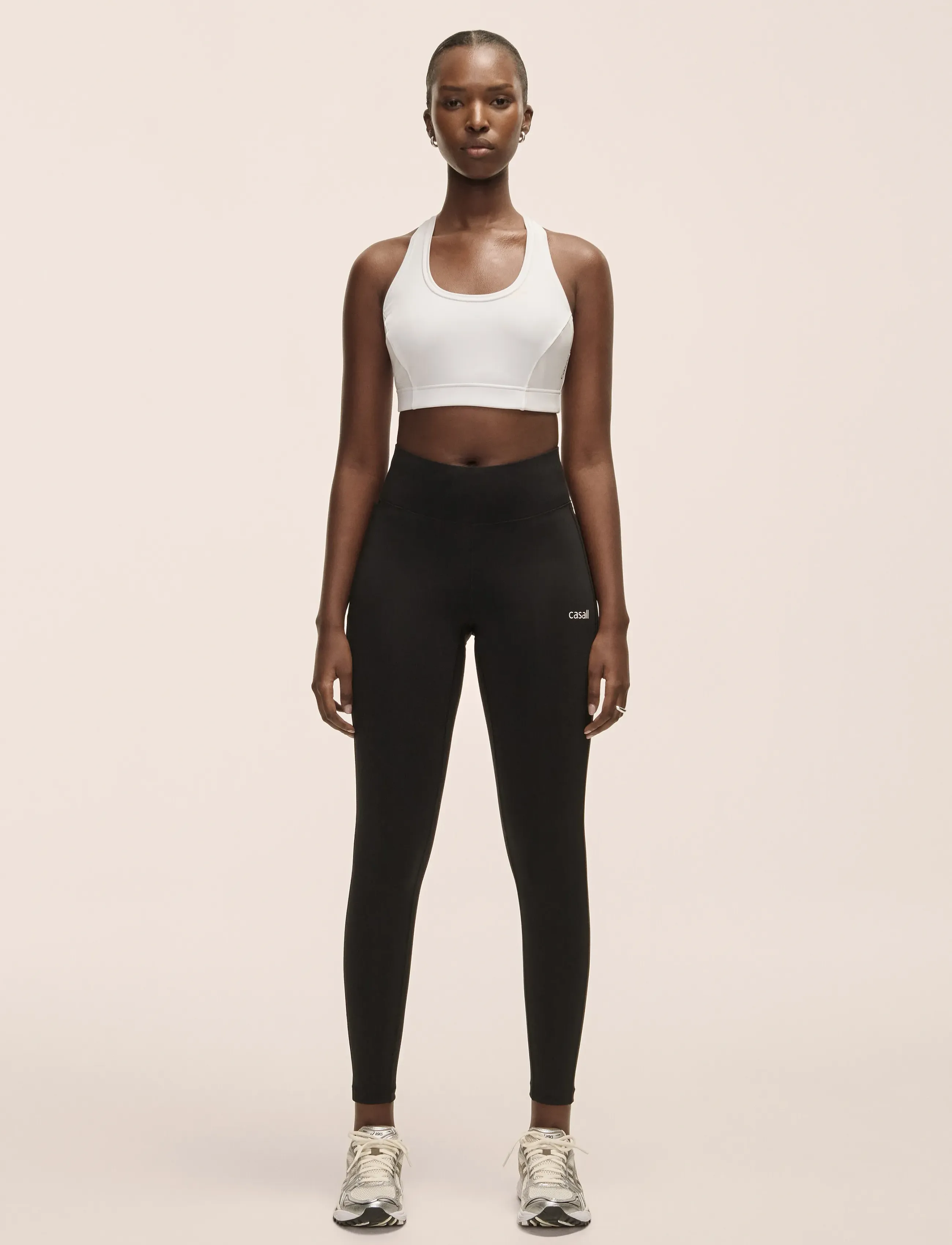 Casall Essential Tights, Kvinder, Højtaljede Træningstights, Sort, Str: M