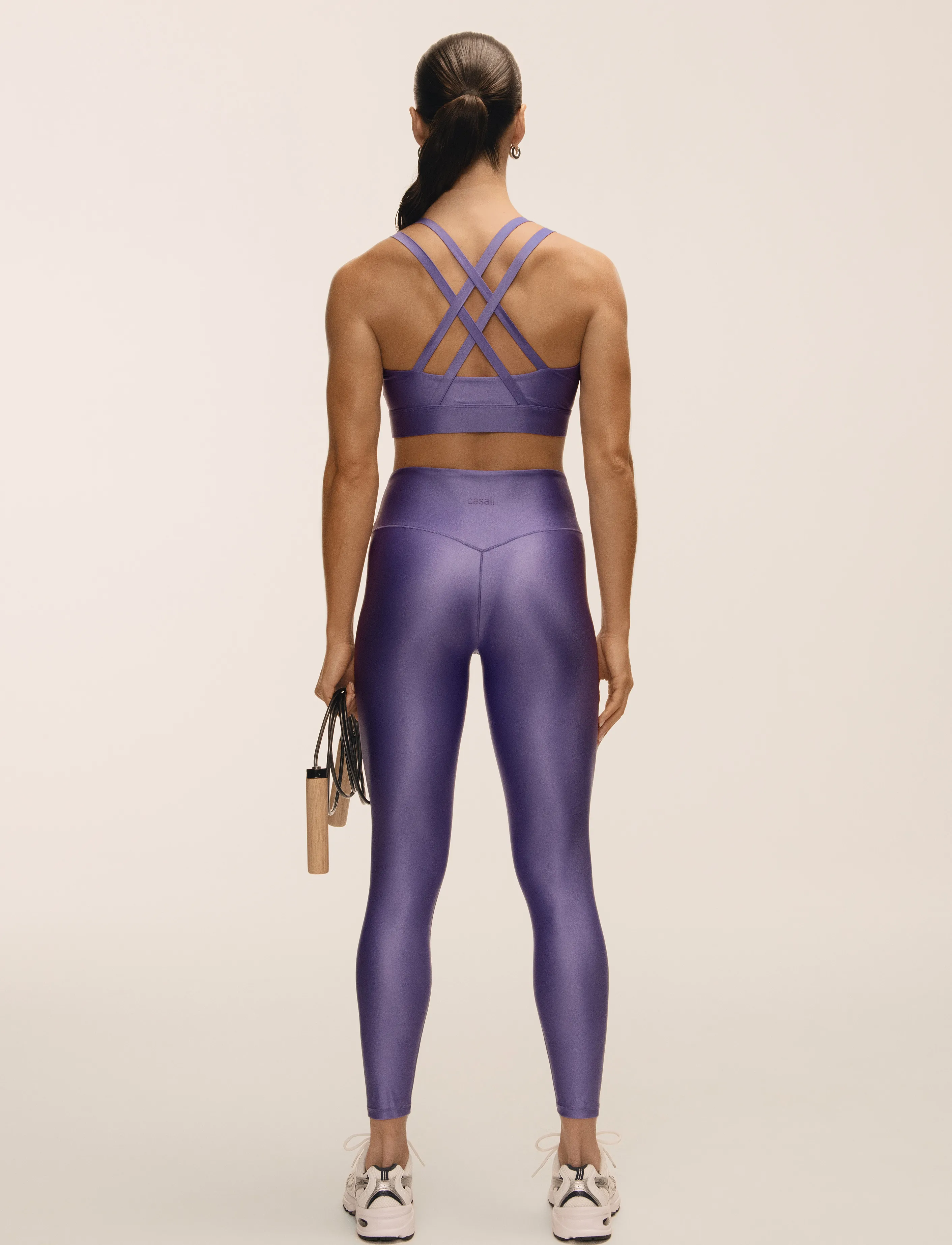 Casall - Glitz High Waist Tights - tights - purple lush - 3