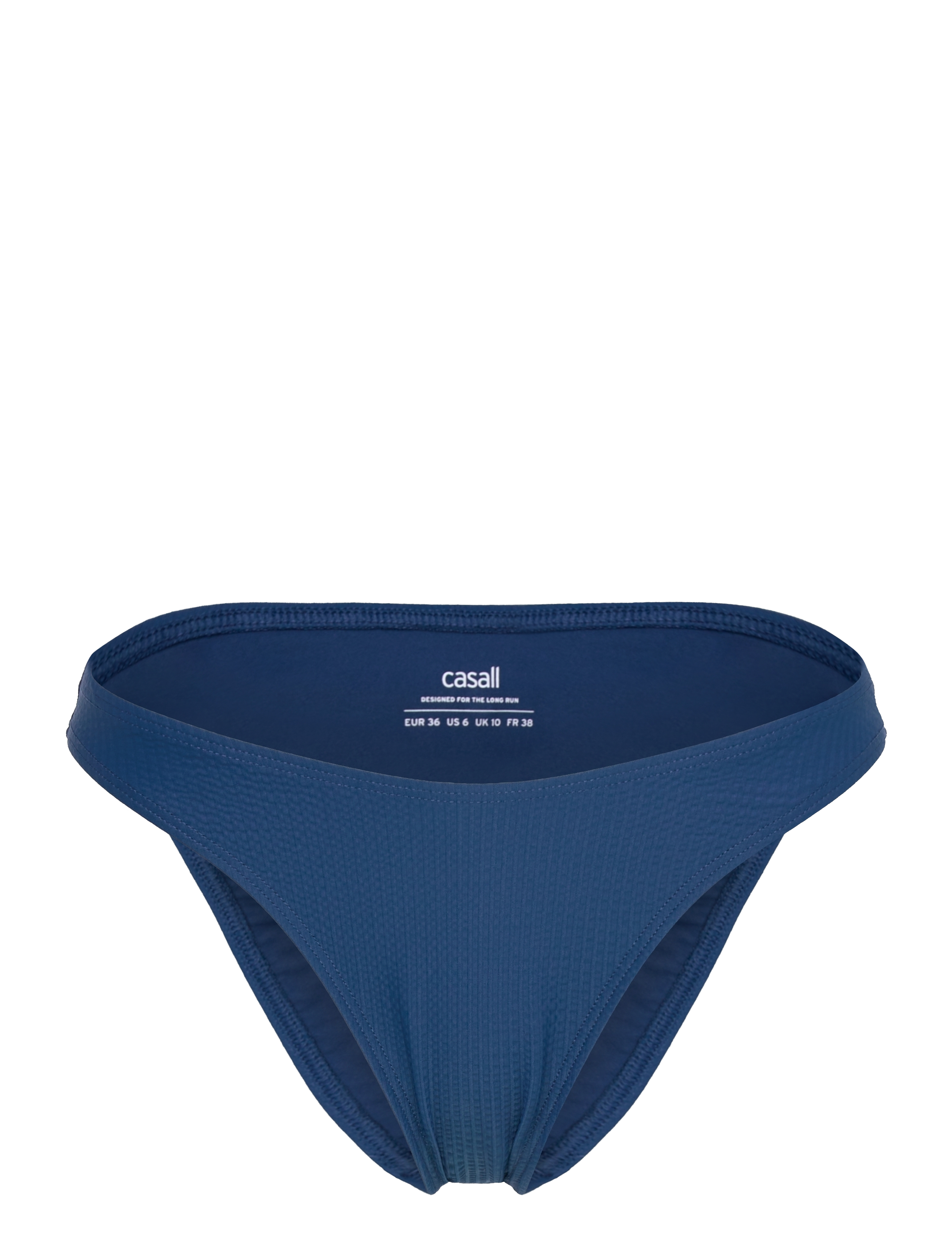 CASALL Waffle High Bein Bikini Bottom Navy - 36 - Damen