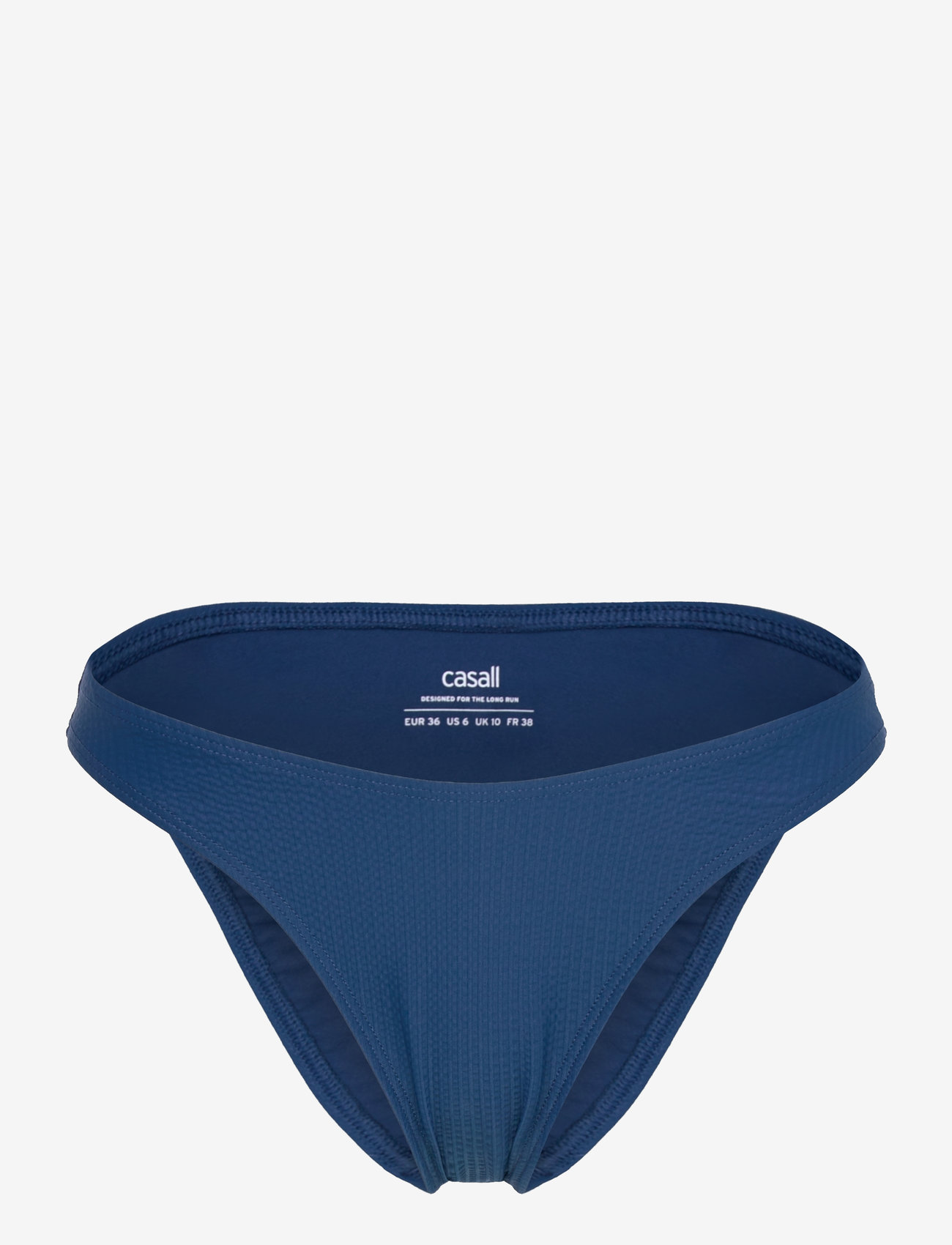 Casall - Waffle High Leg Bikini Bottom - bikiinid - deep ocean - 0